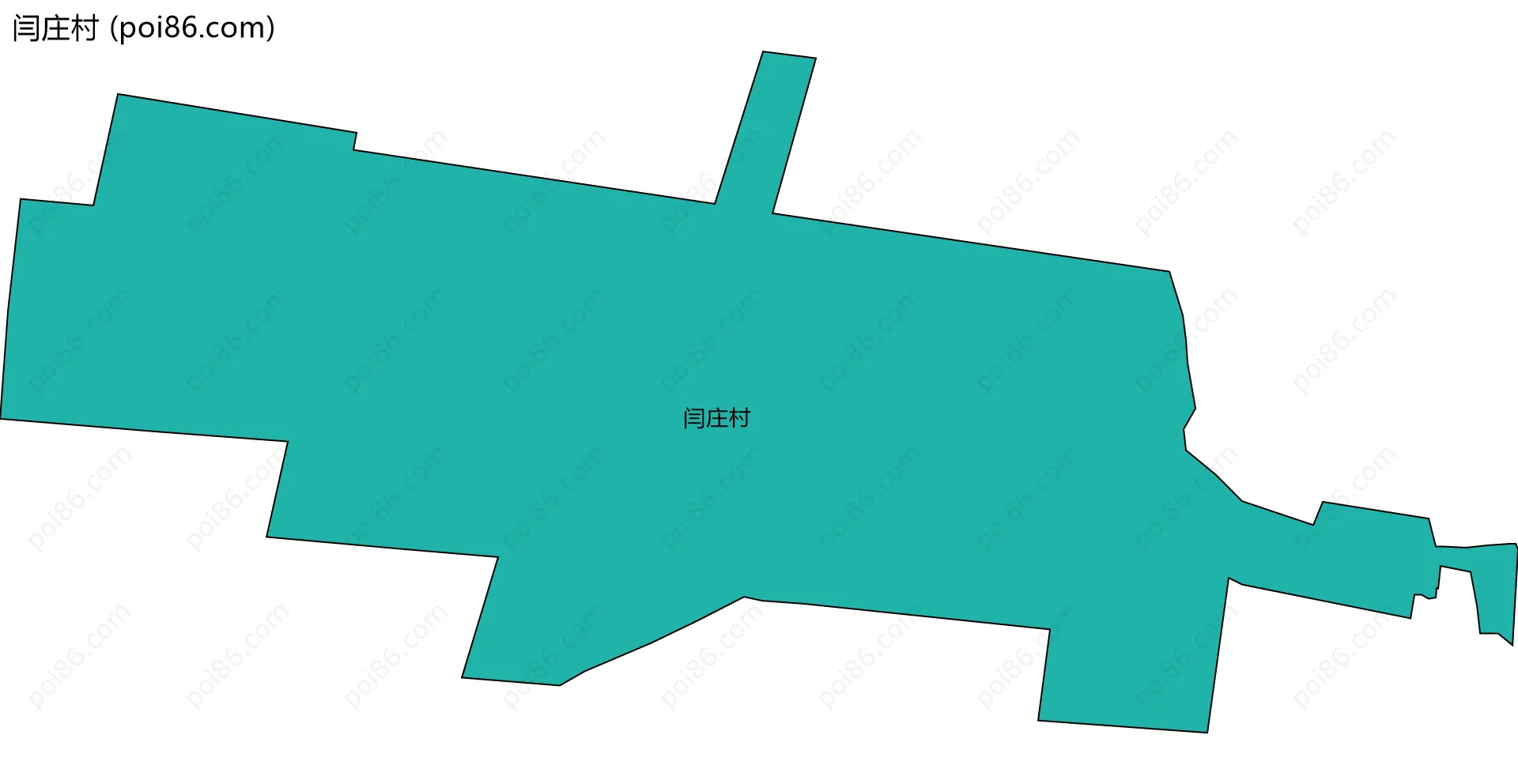 闫庄村边界地图