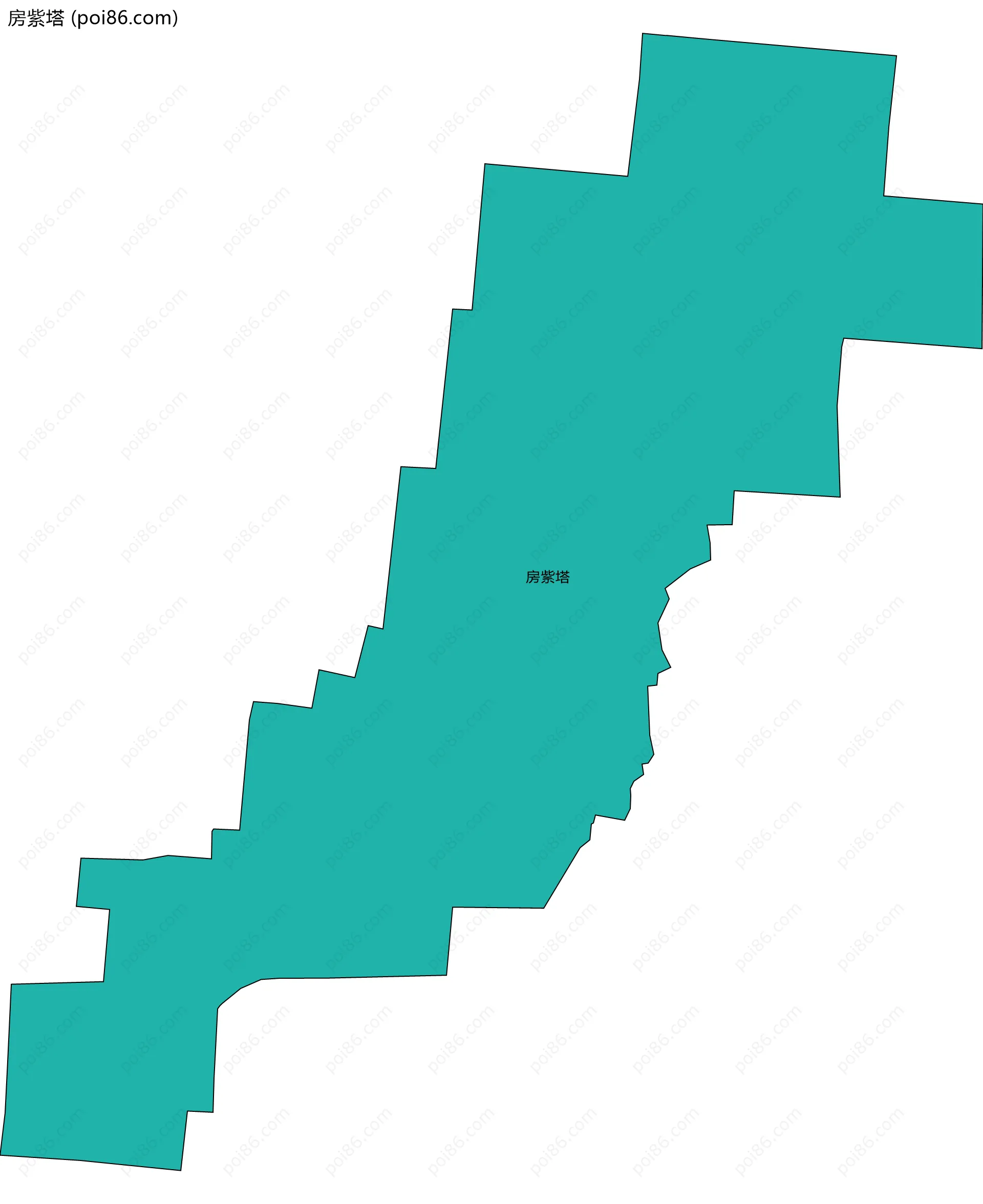 房紫塔边界地图