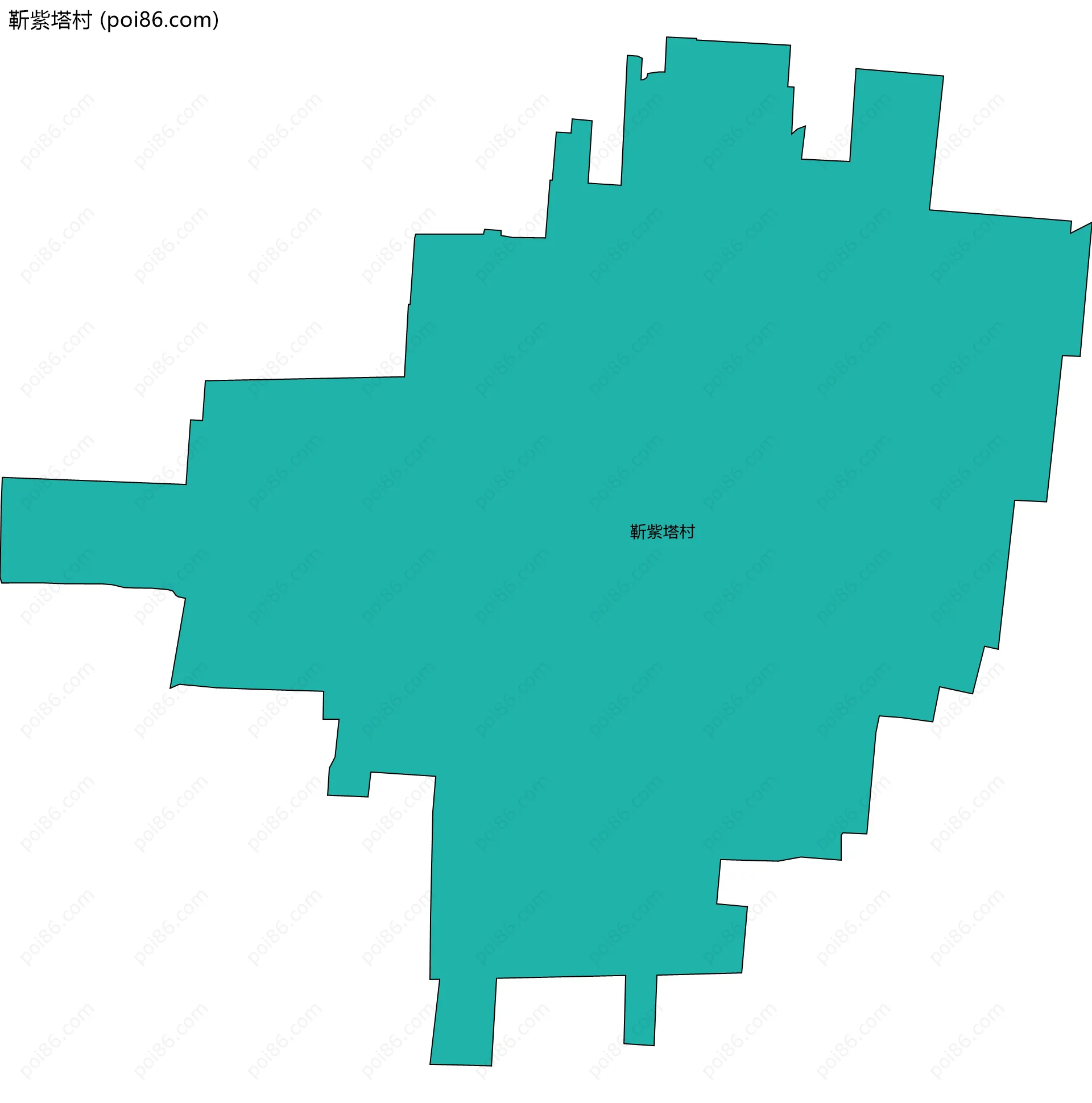 靳紫塔村边界地图