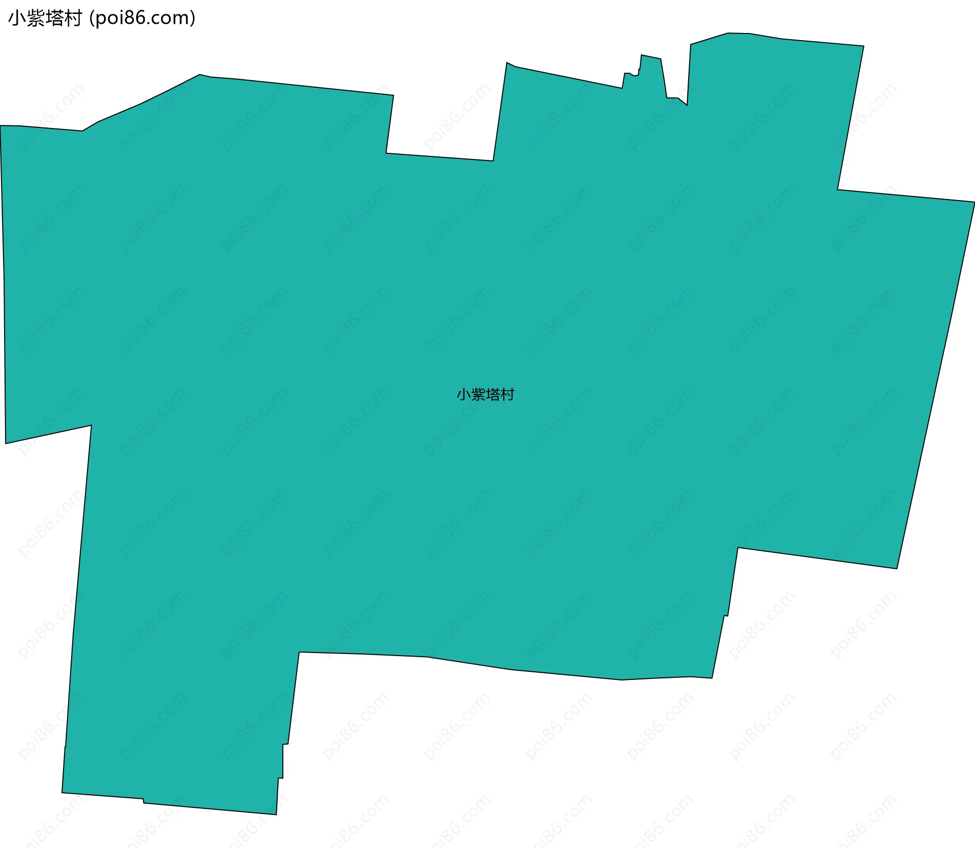 小紫塔村边界地图