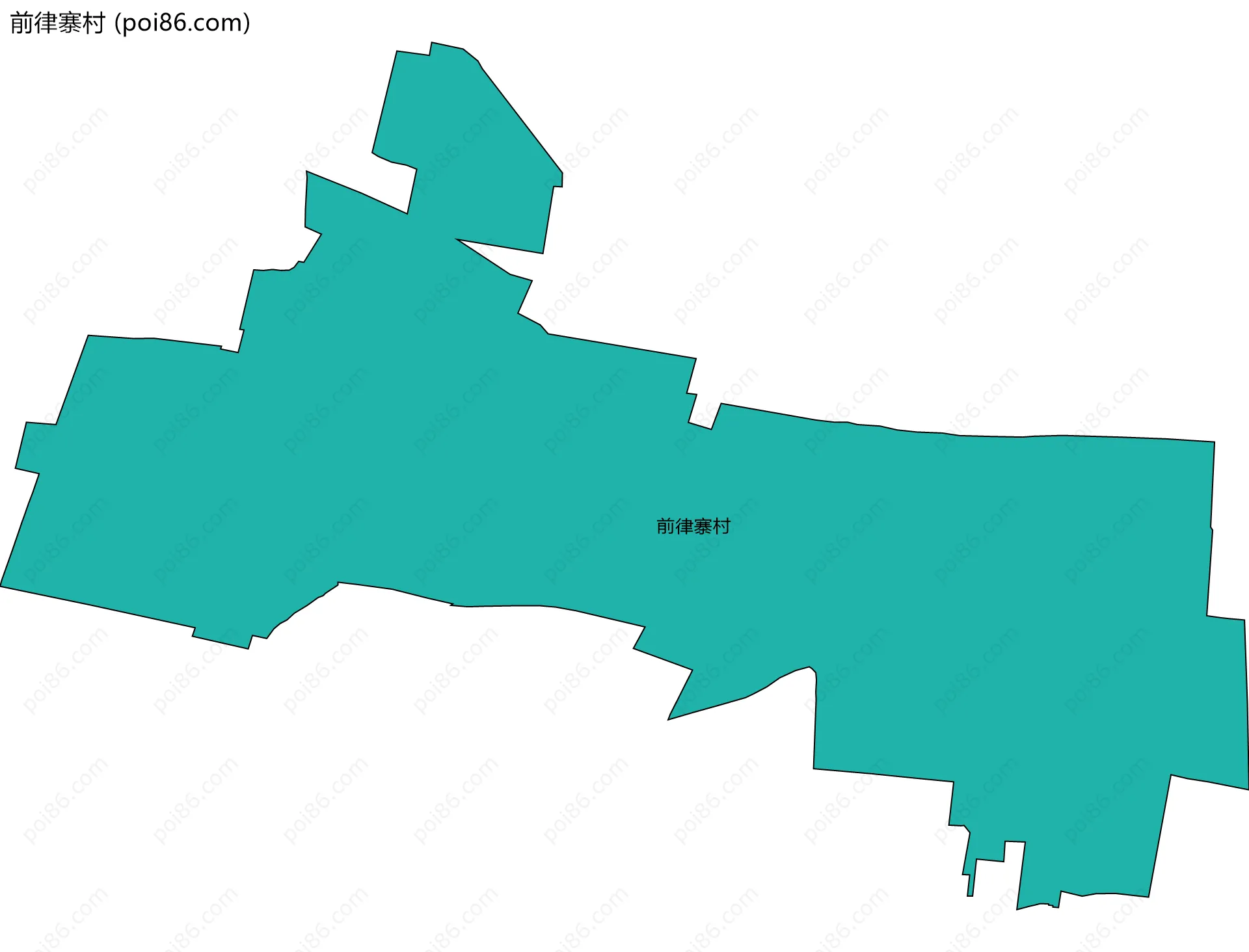 前律寨村边界地图