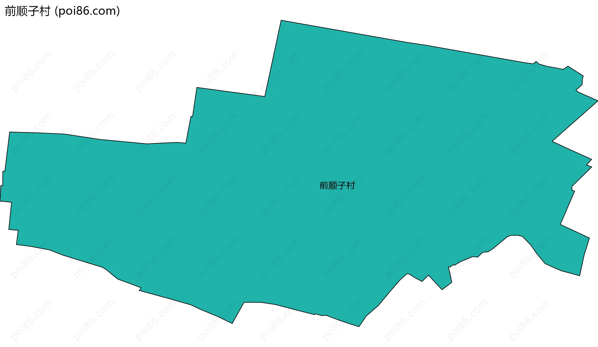 前顺子村边界地图