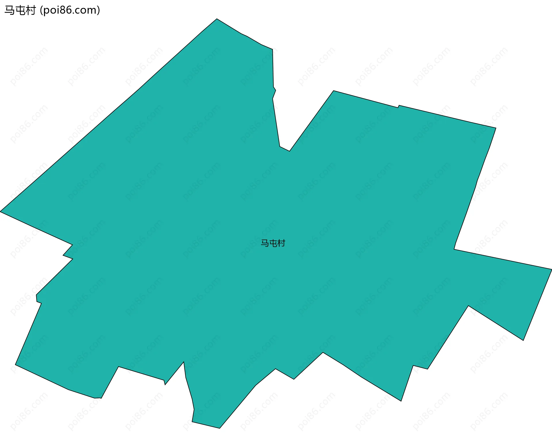 马屯村边界地图