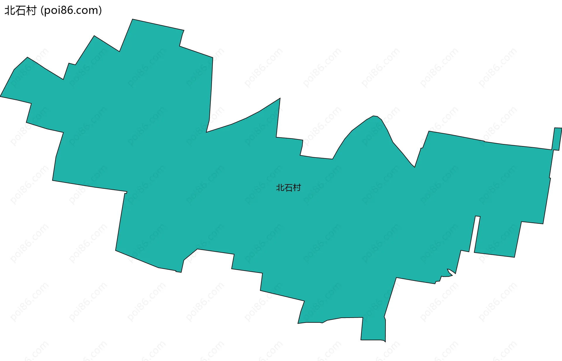 北石村边界地图