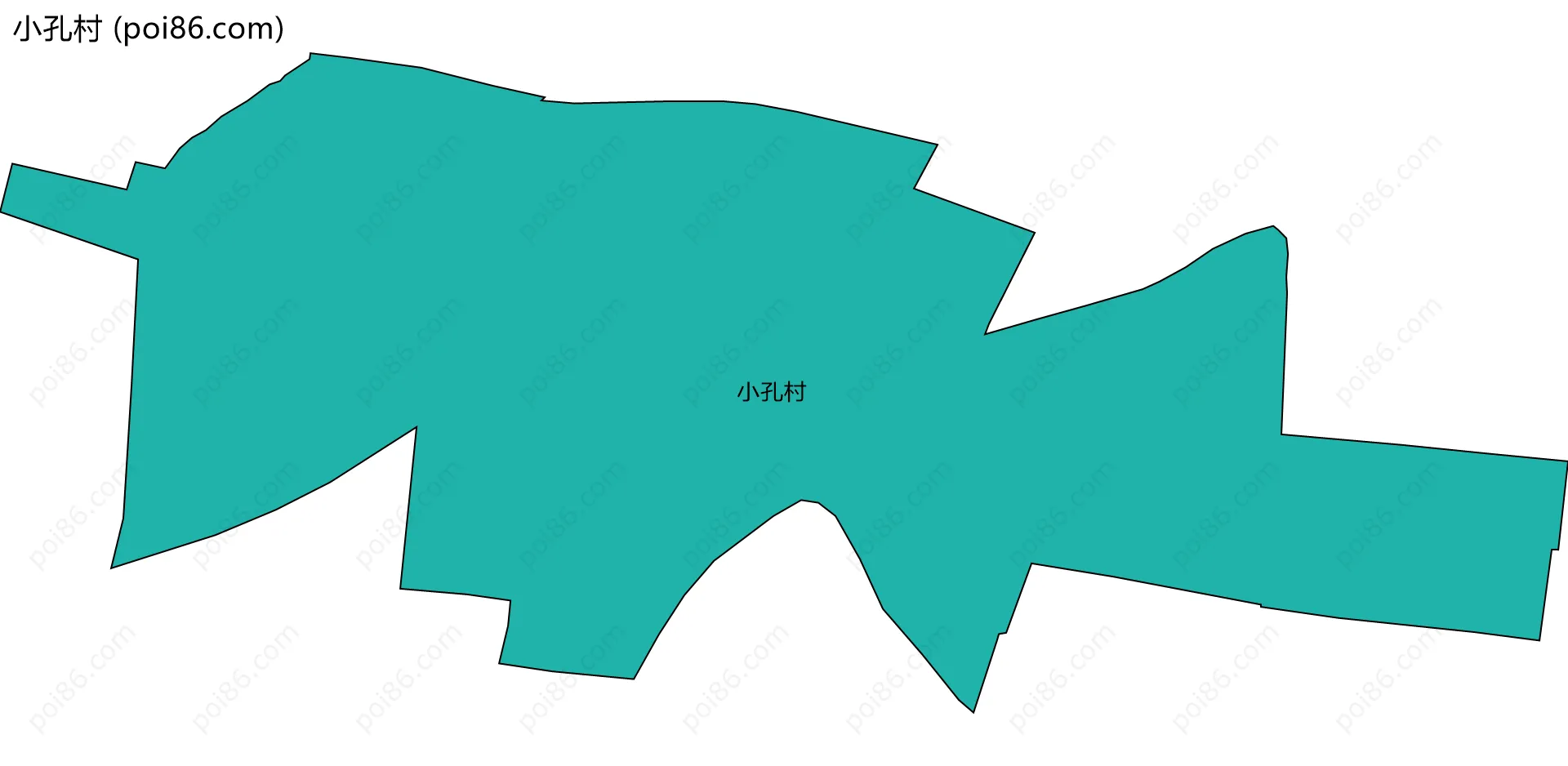 小孔村边界地图