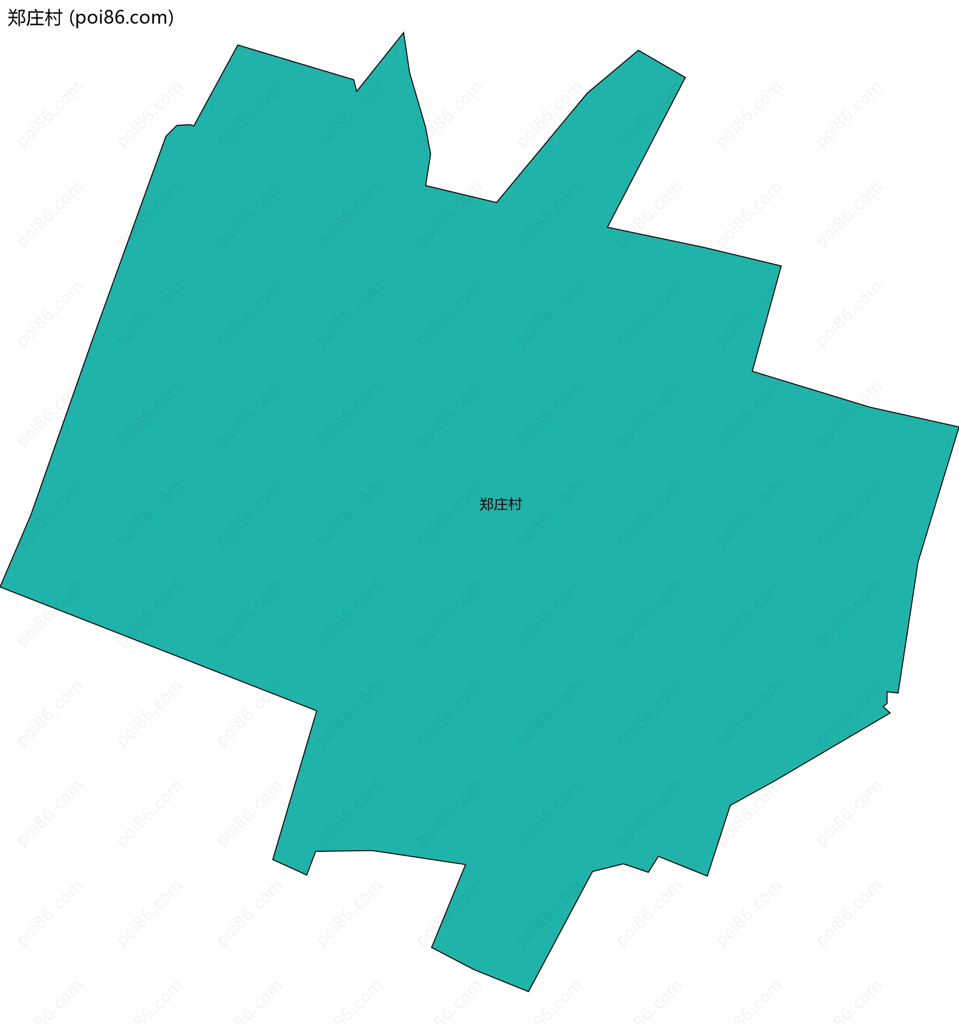 郑庄村边界地图
