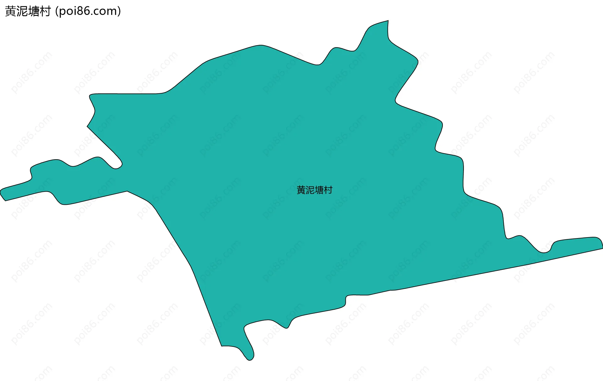 黄泥塘村边界地图