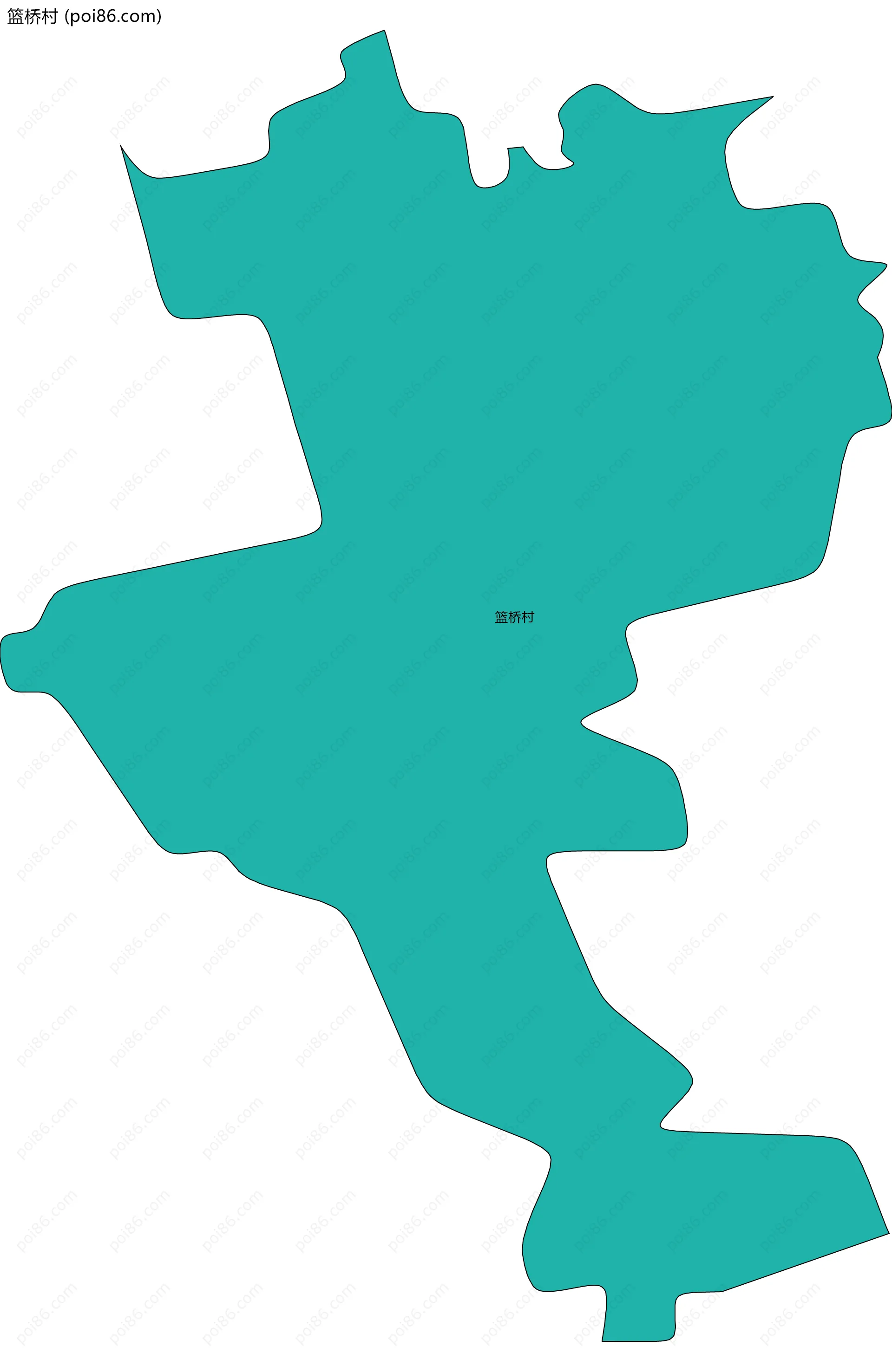 篮桥村边界地图