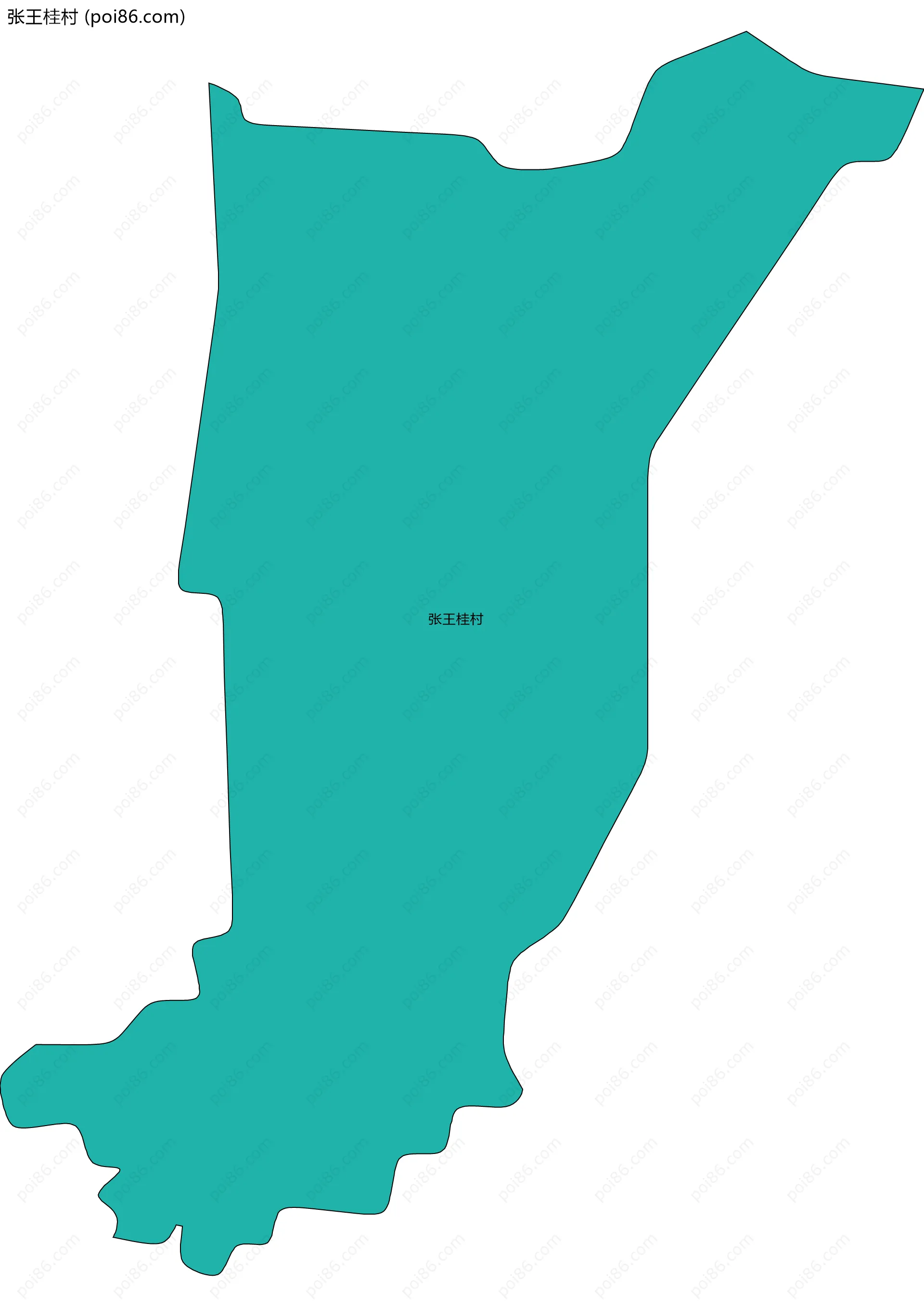 张王桂村边界地图