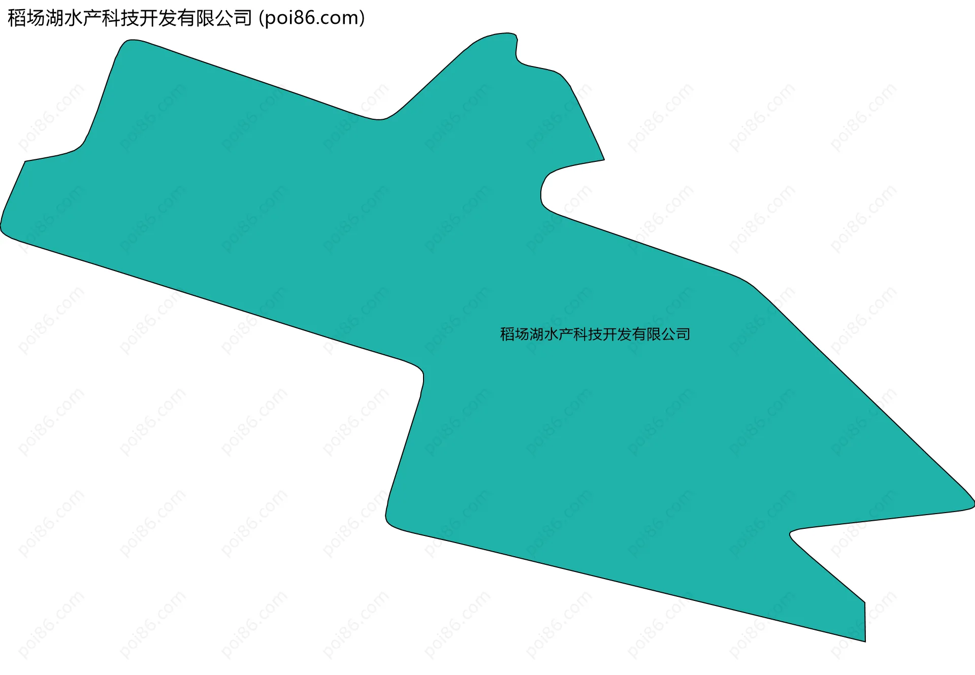 稻场湖水产科技开发有限公司边界地图