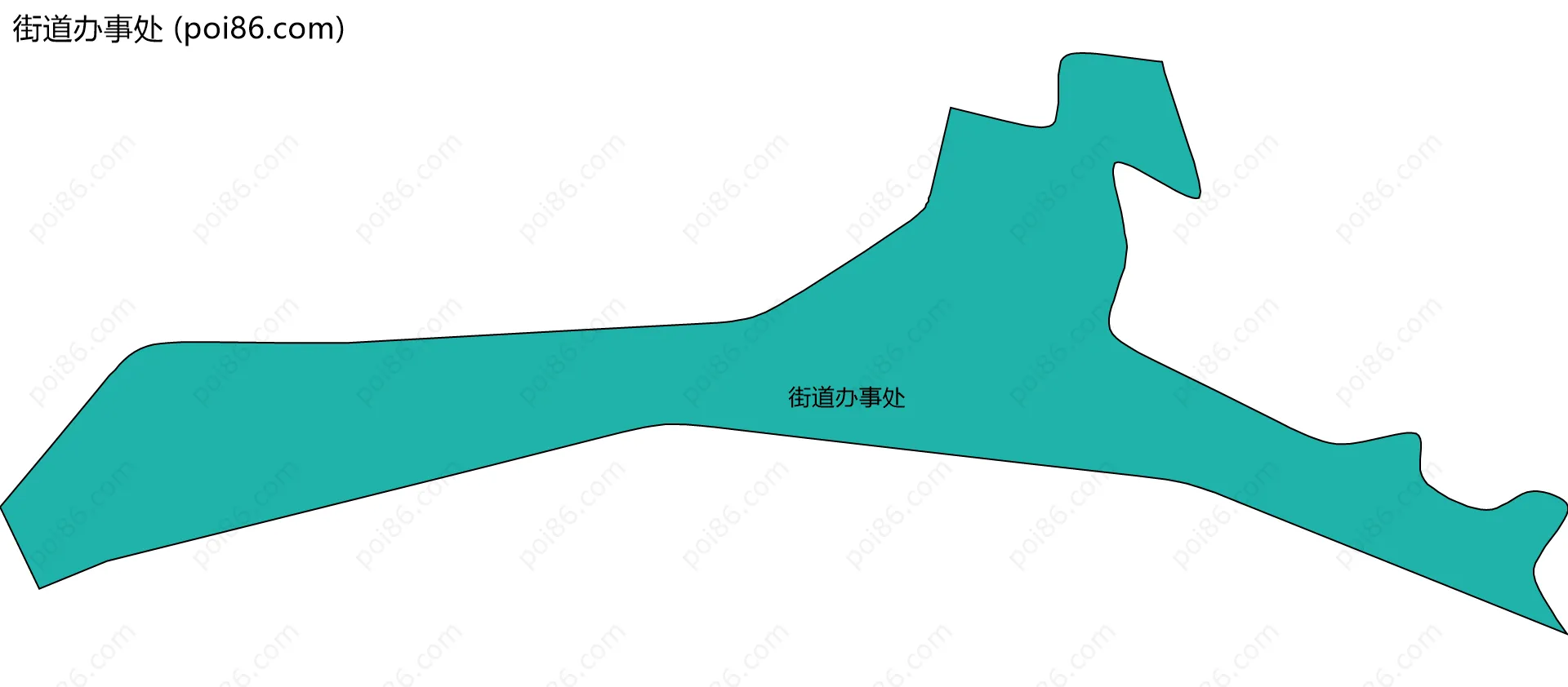 街道办事处边界地图