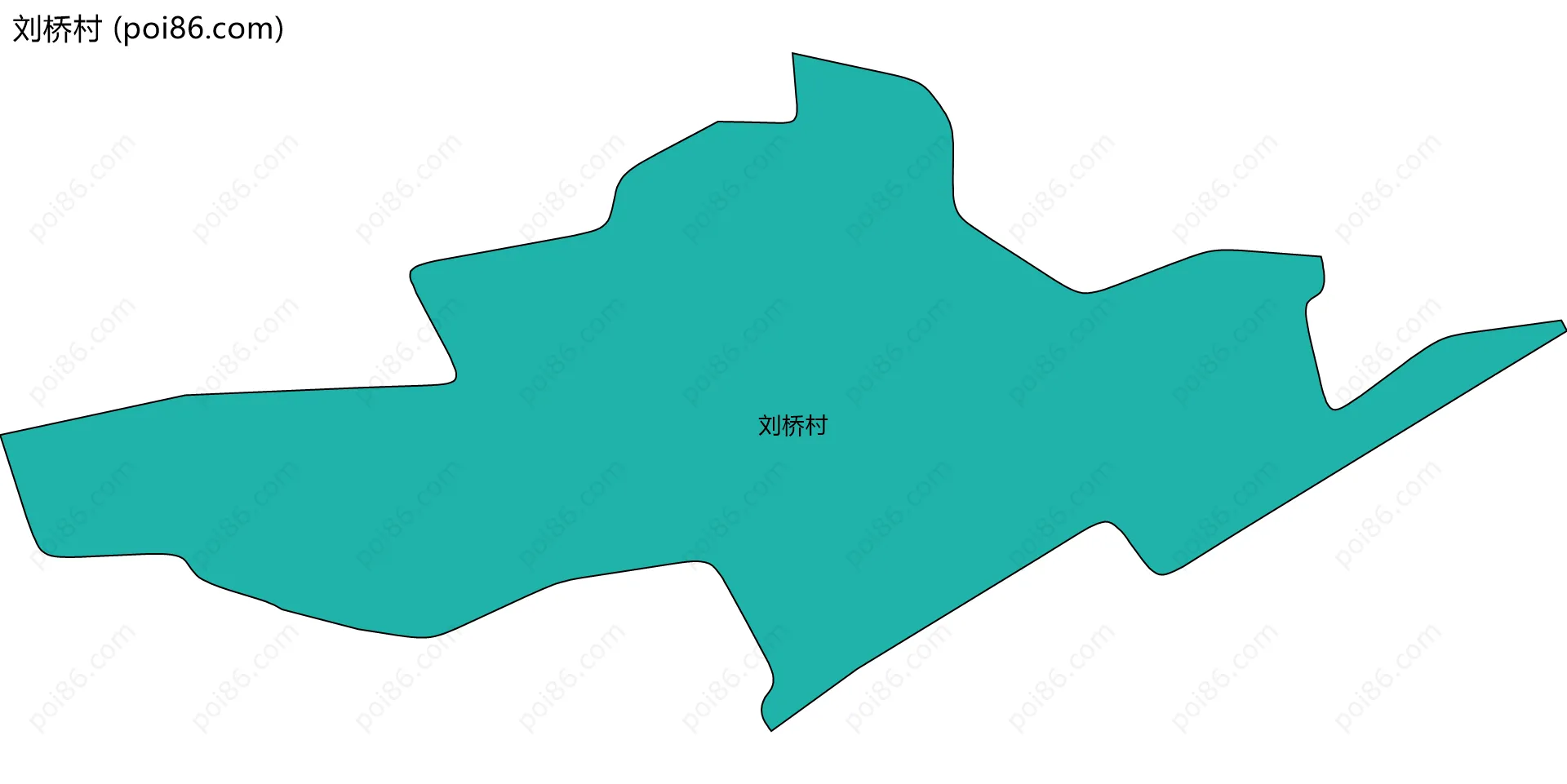 刘桥村边界地图