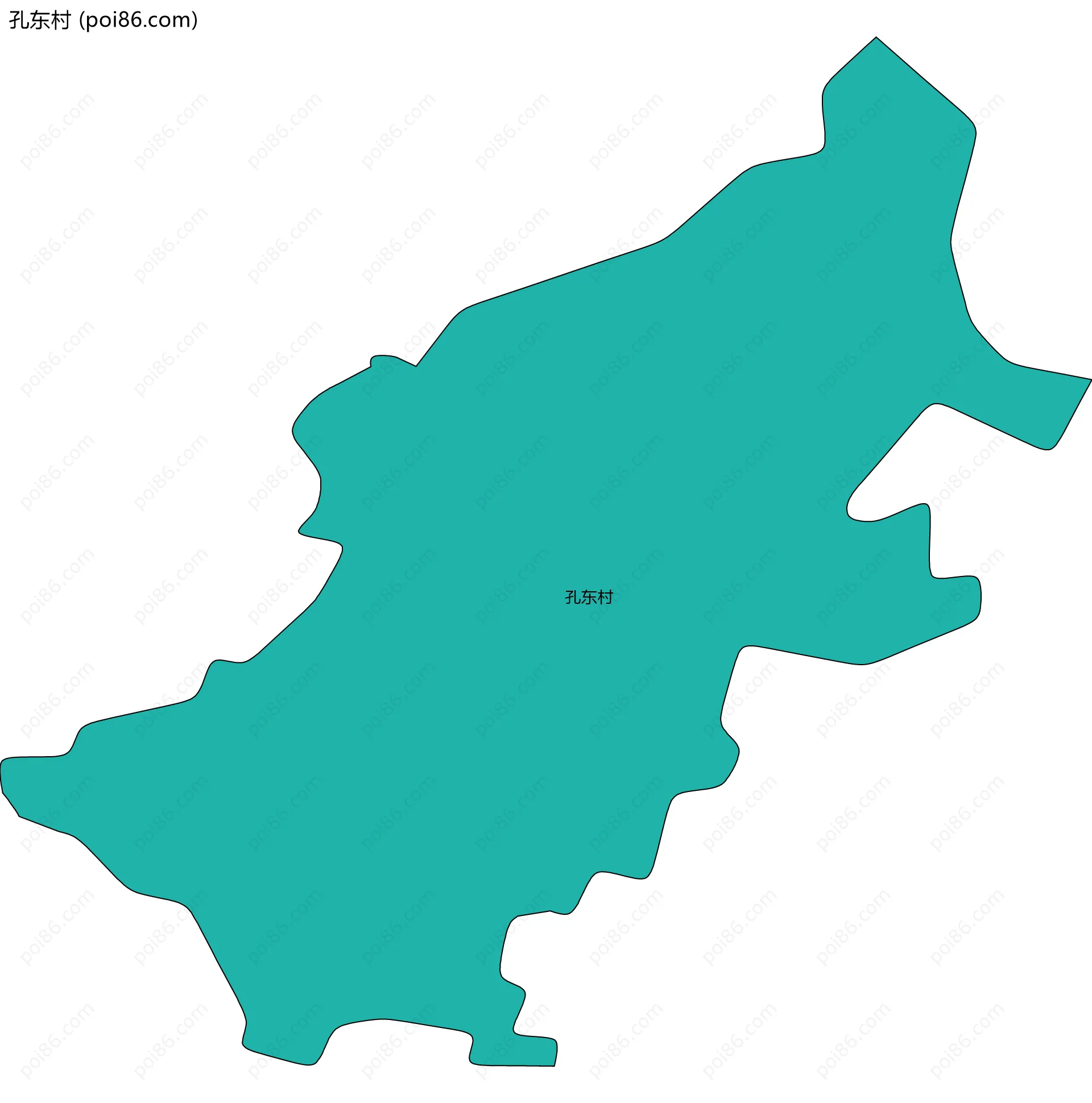 孔东村边界地图