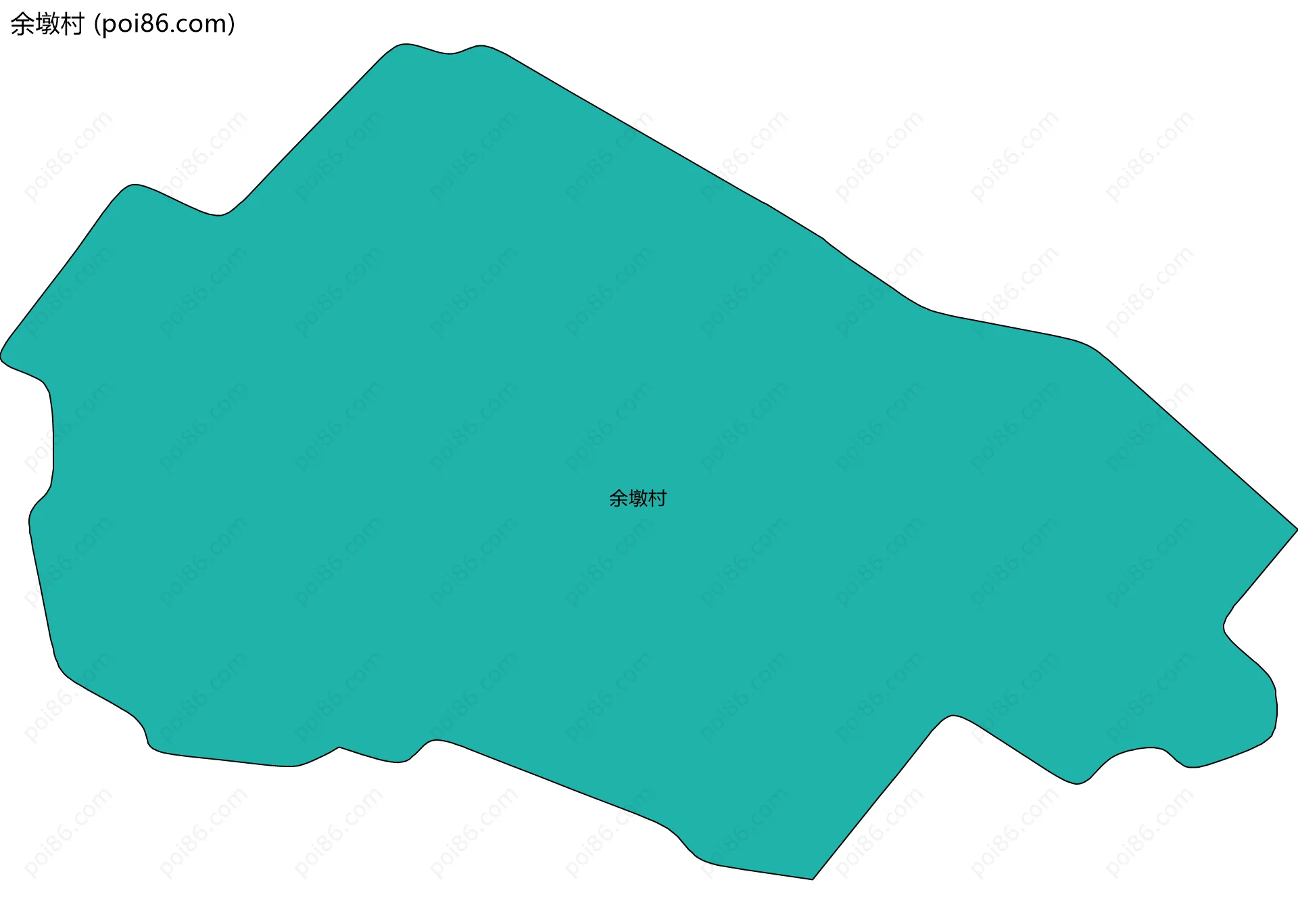 余墩村边界地图