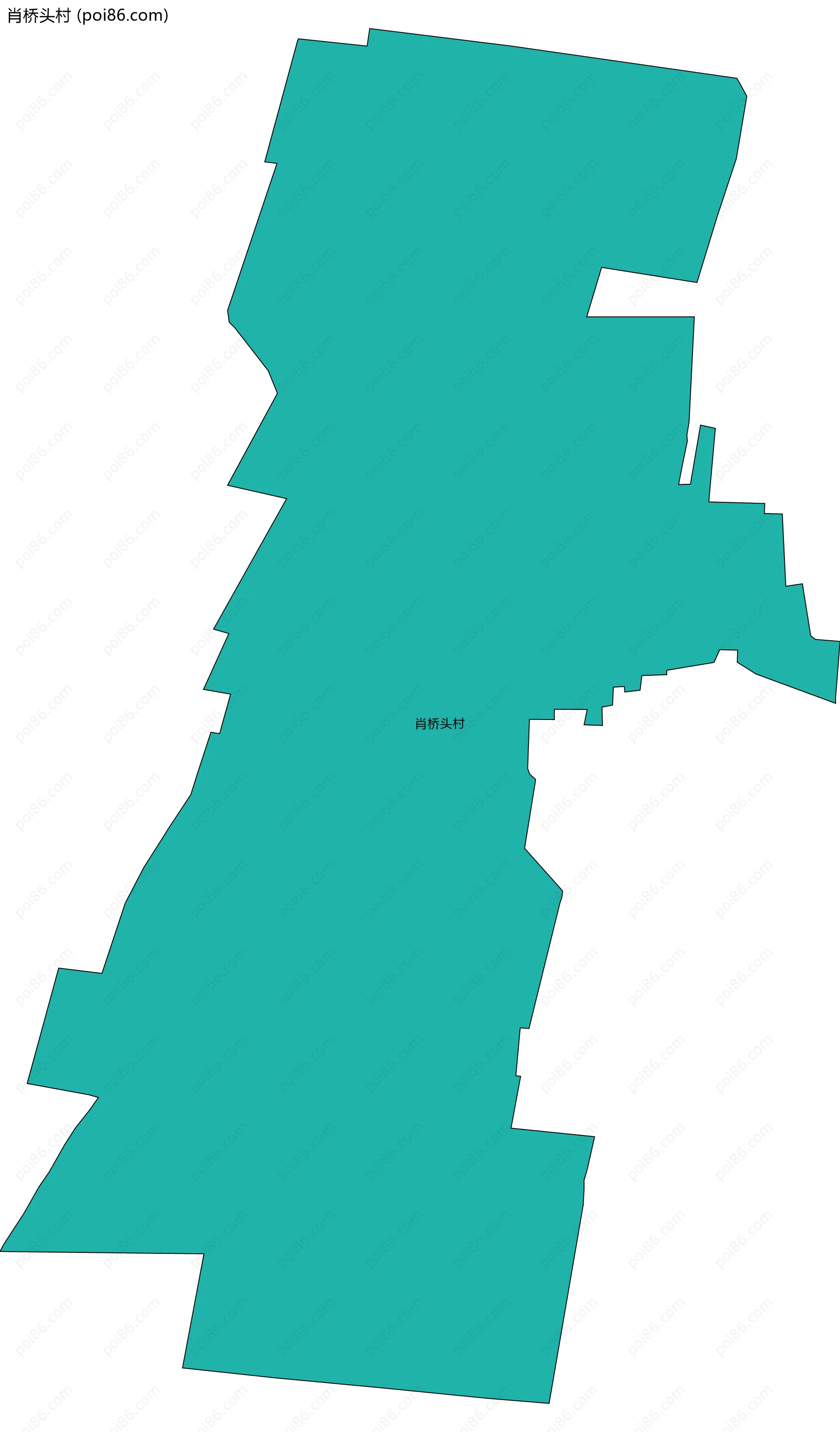 肖桥头村边界地图