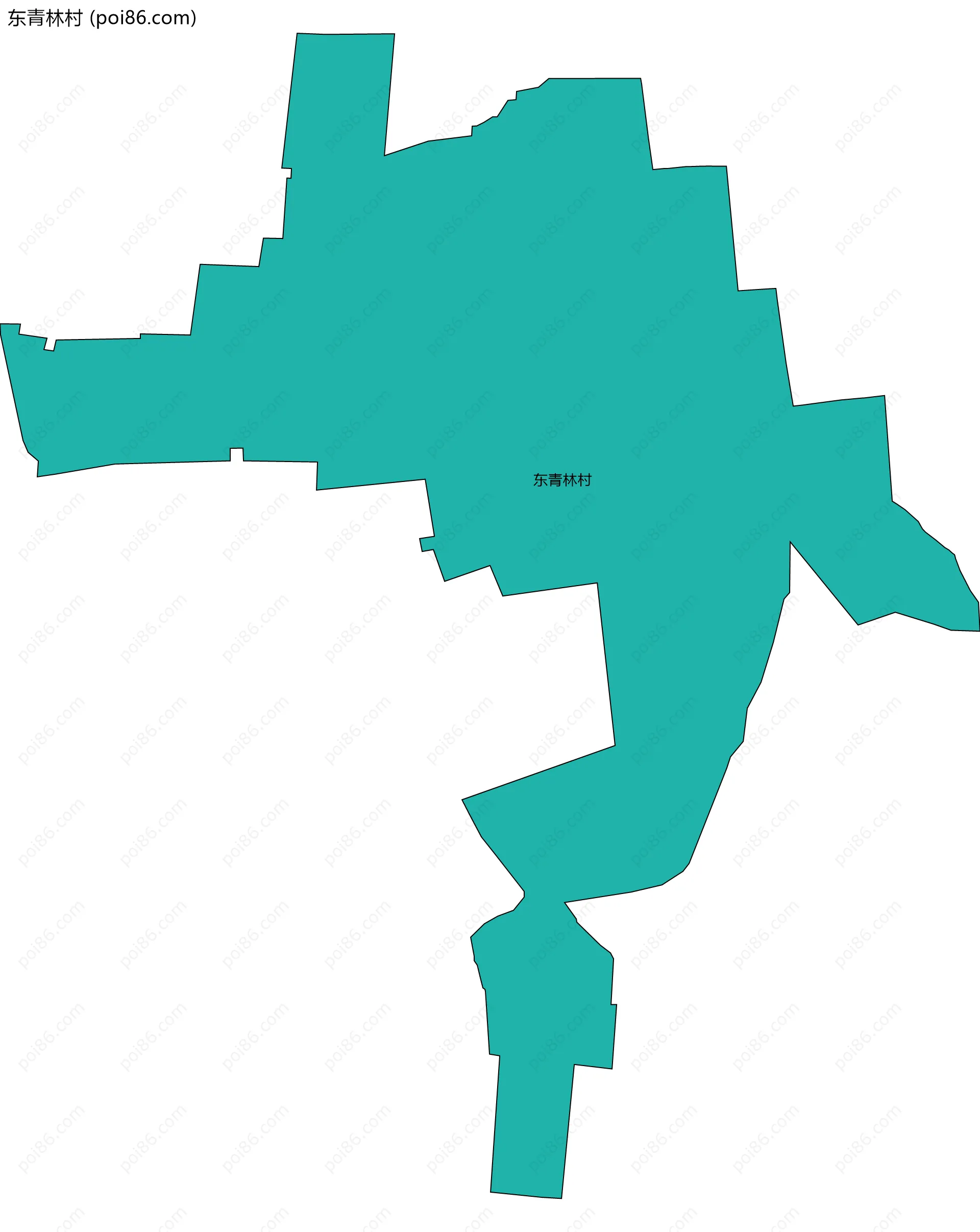 东青林村边界地图