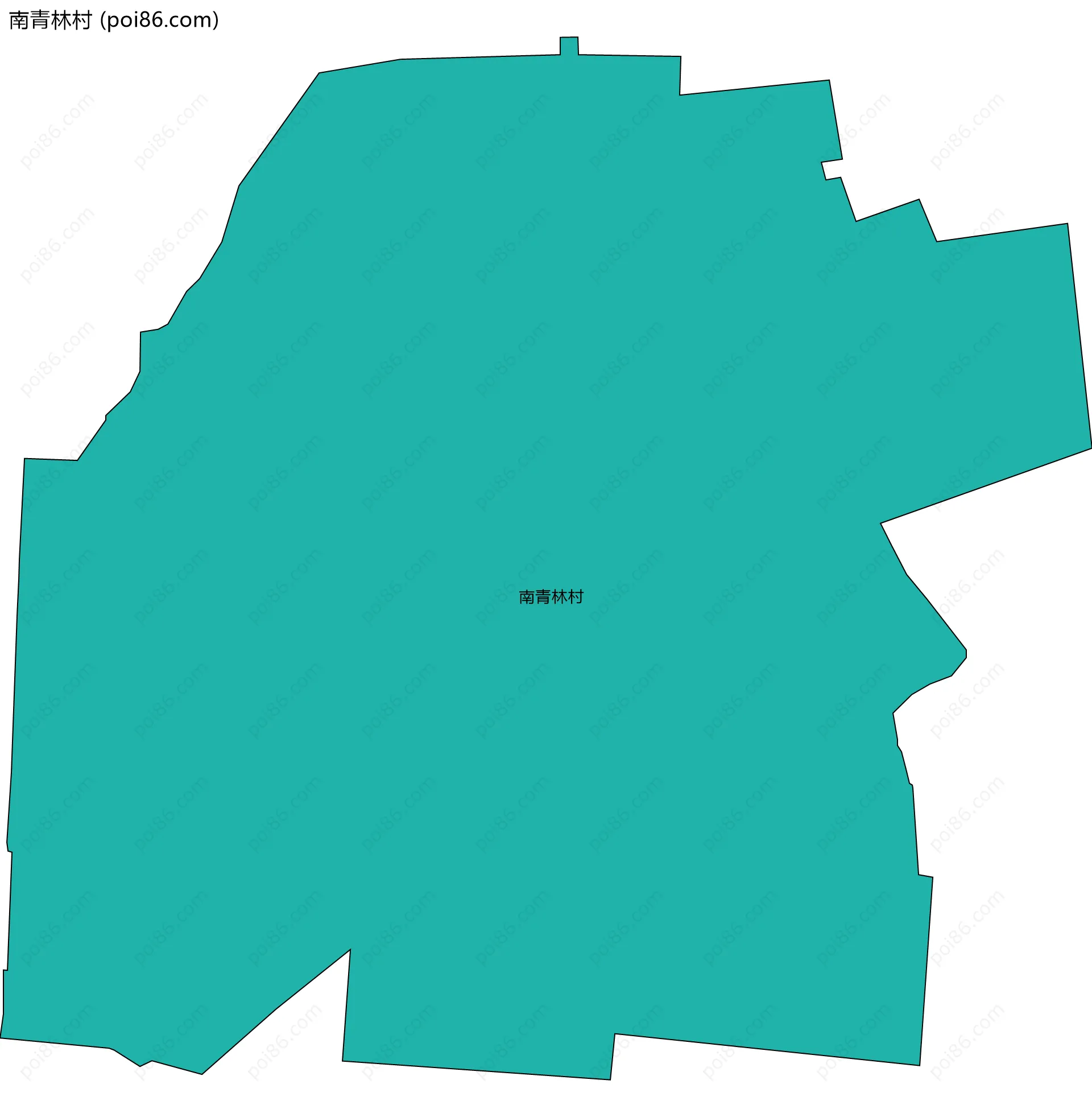 南青林村边界地图