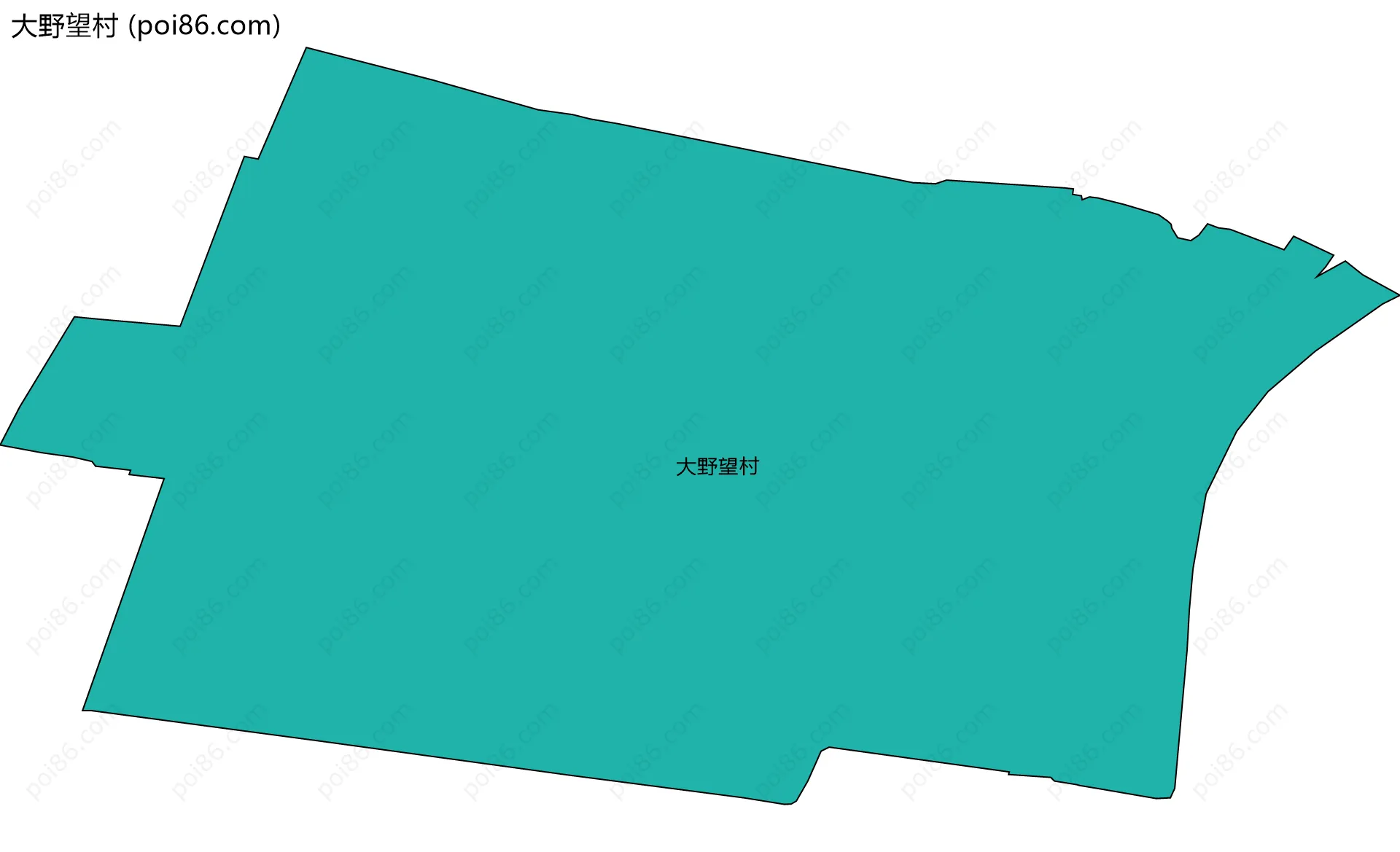 大野望村边界地图