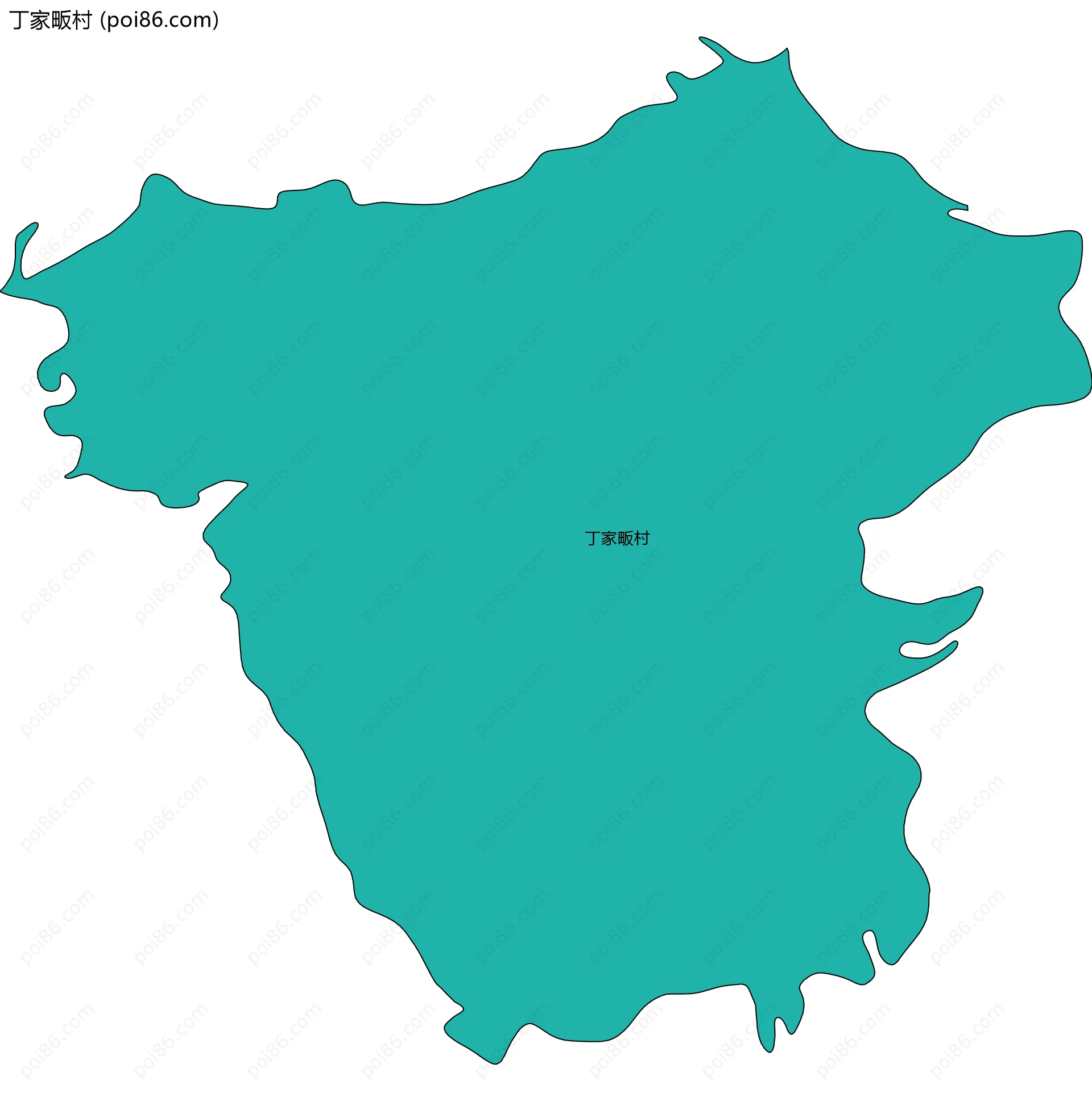 丁家畈村边界地图