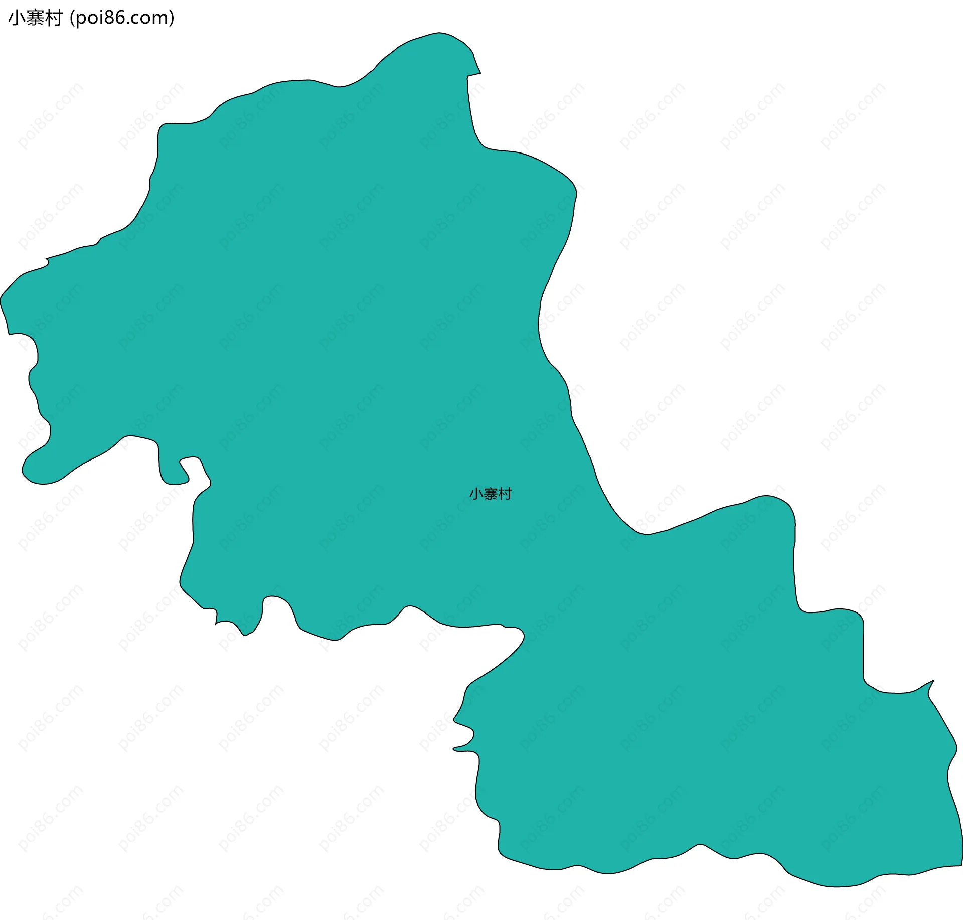 小寨村边界地图