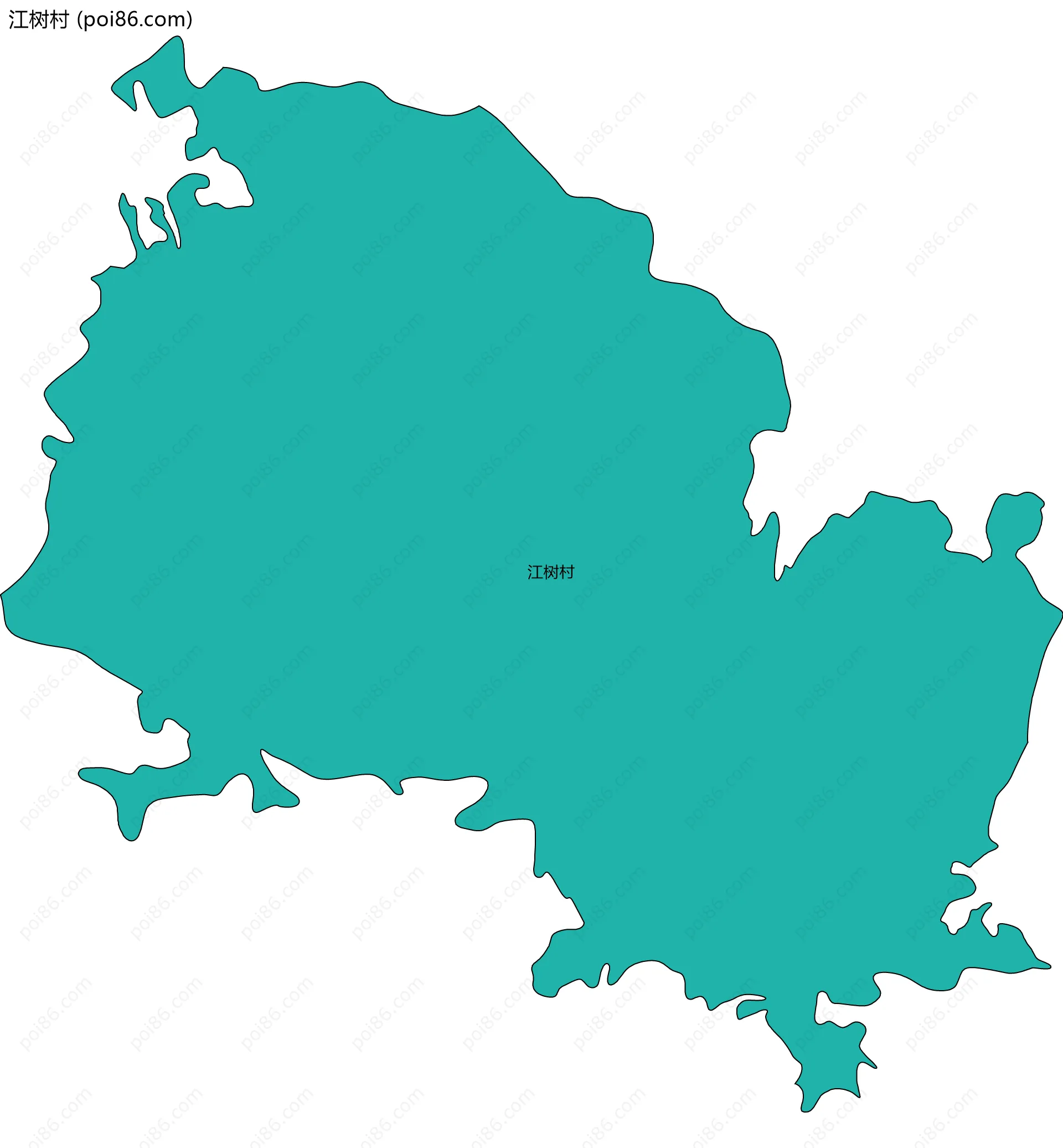 江树村边界地图