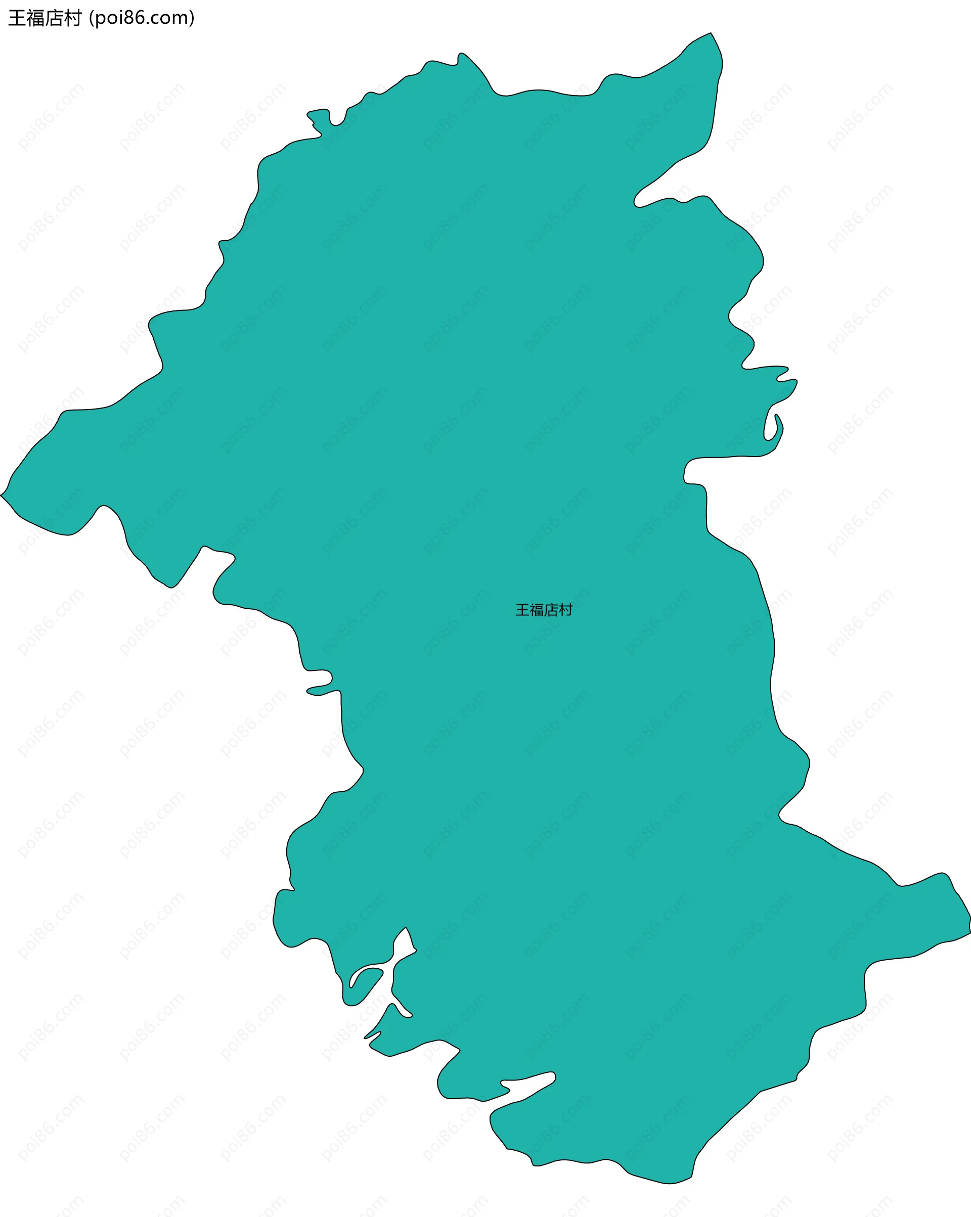 王福店村边界地图