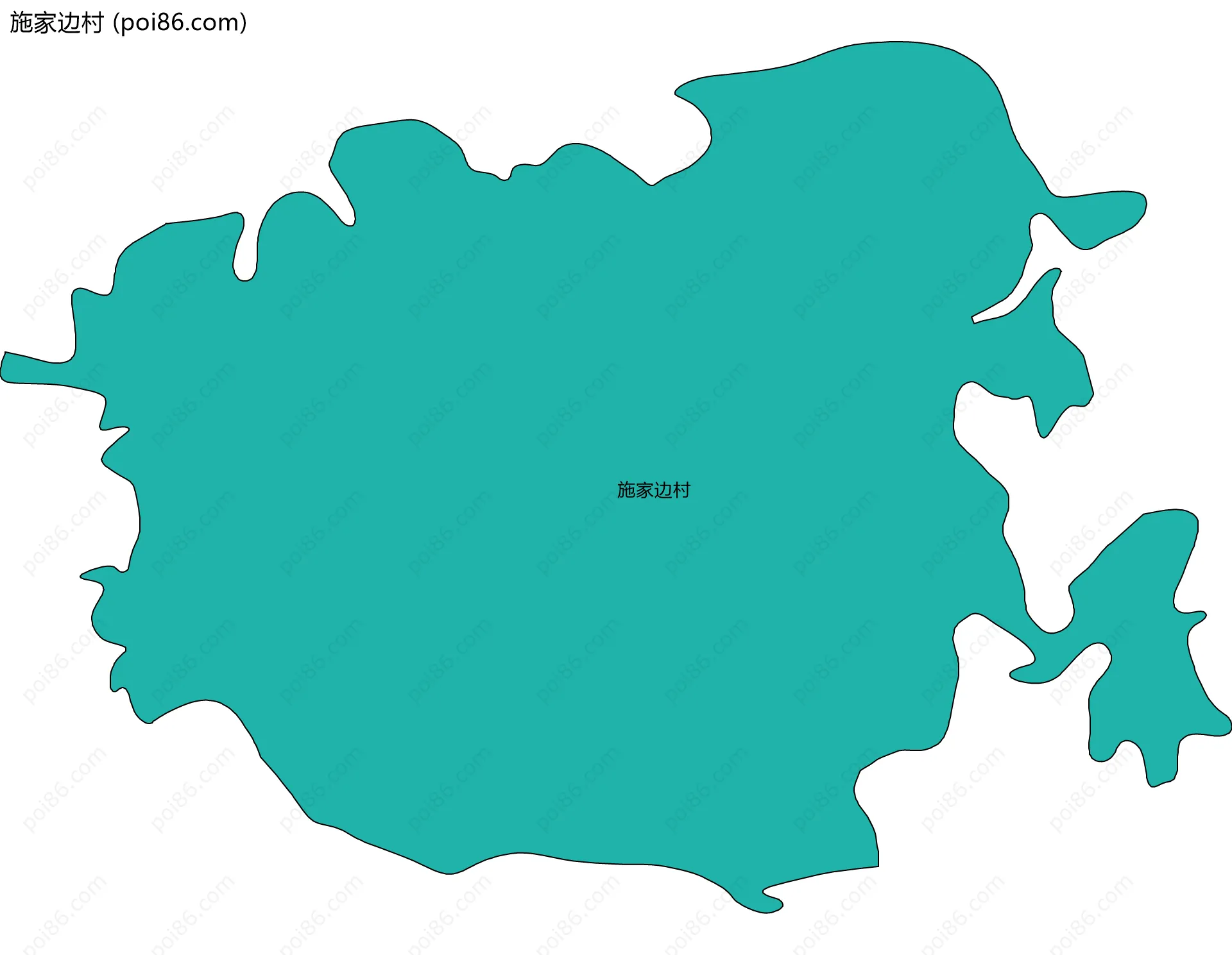 施家边村边界地图