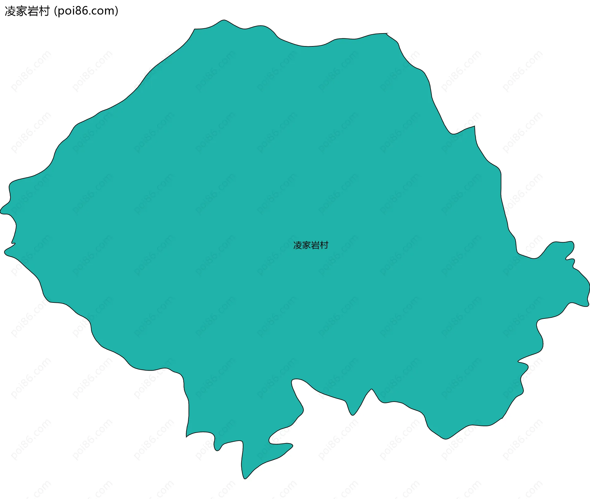 凌家岩村边界地图