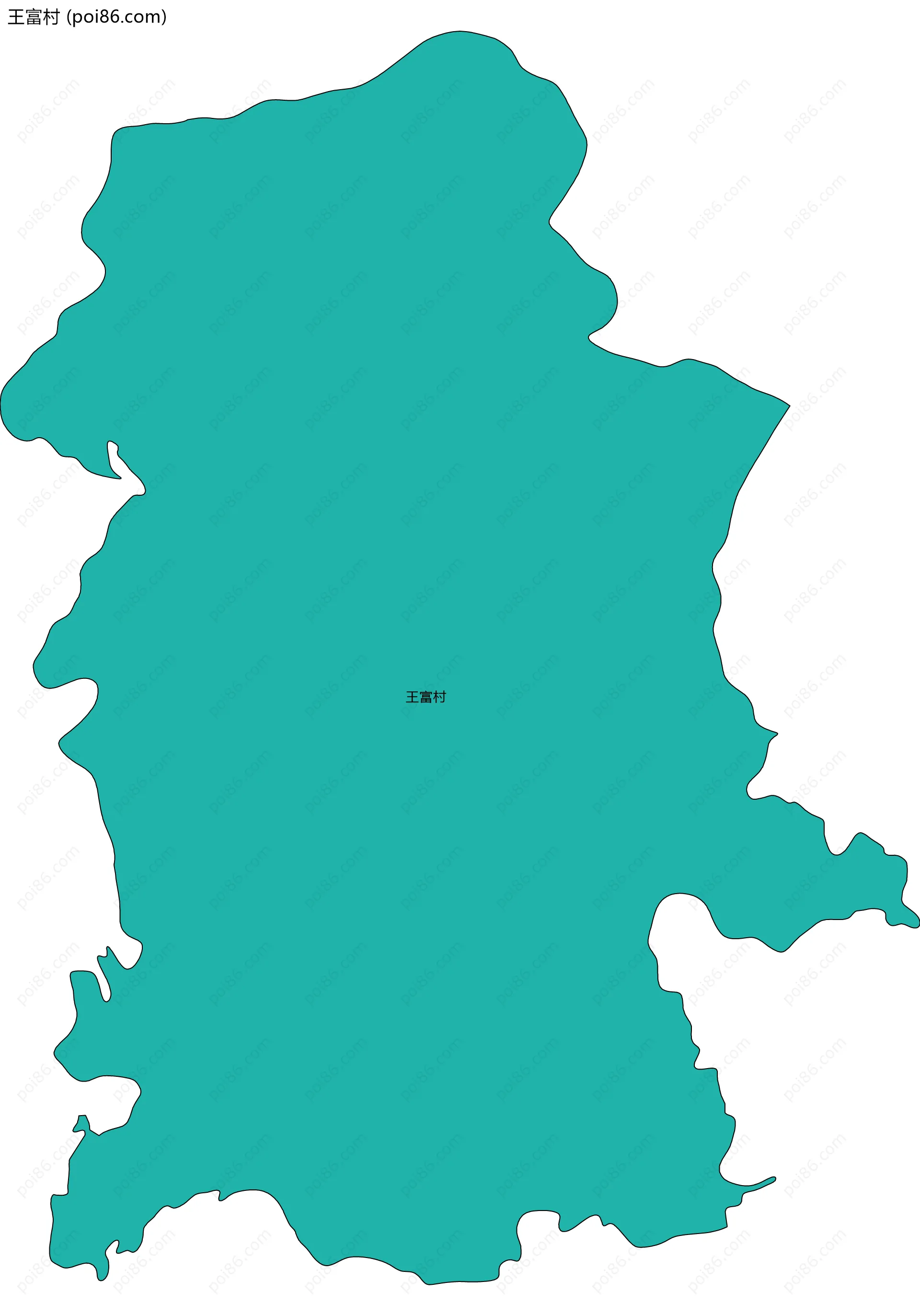 王富村边界地图