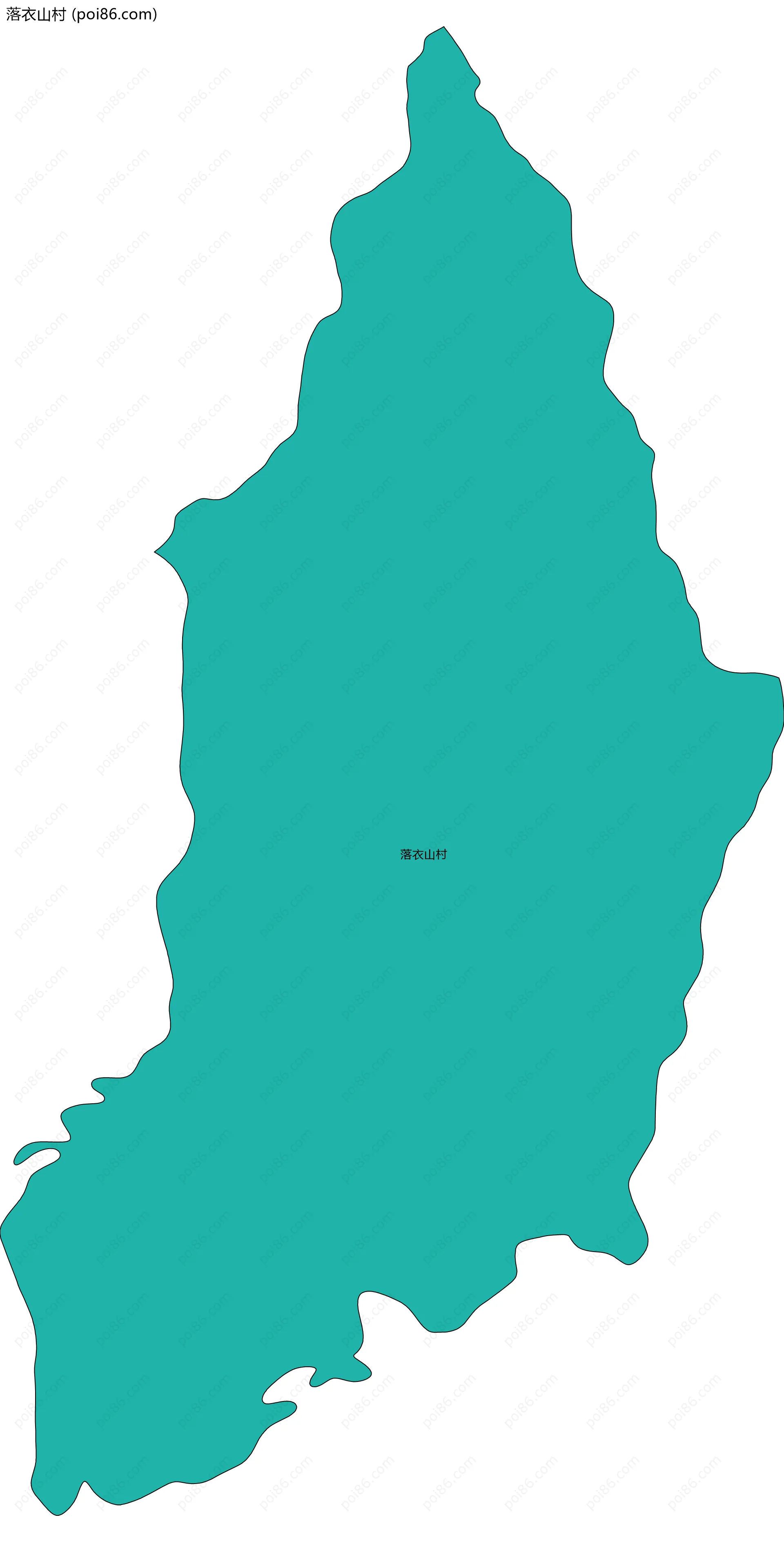 落衣山村边界地图