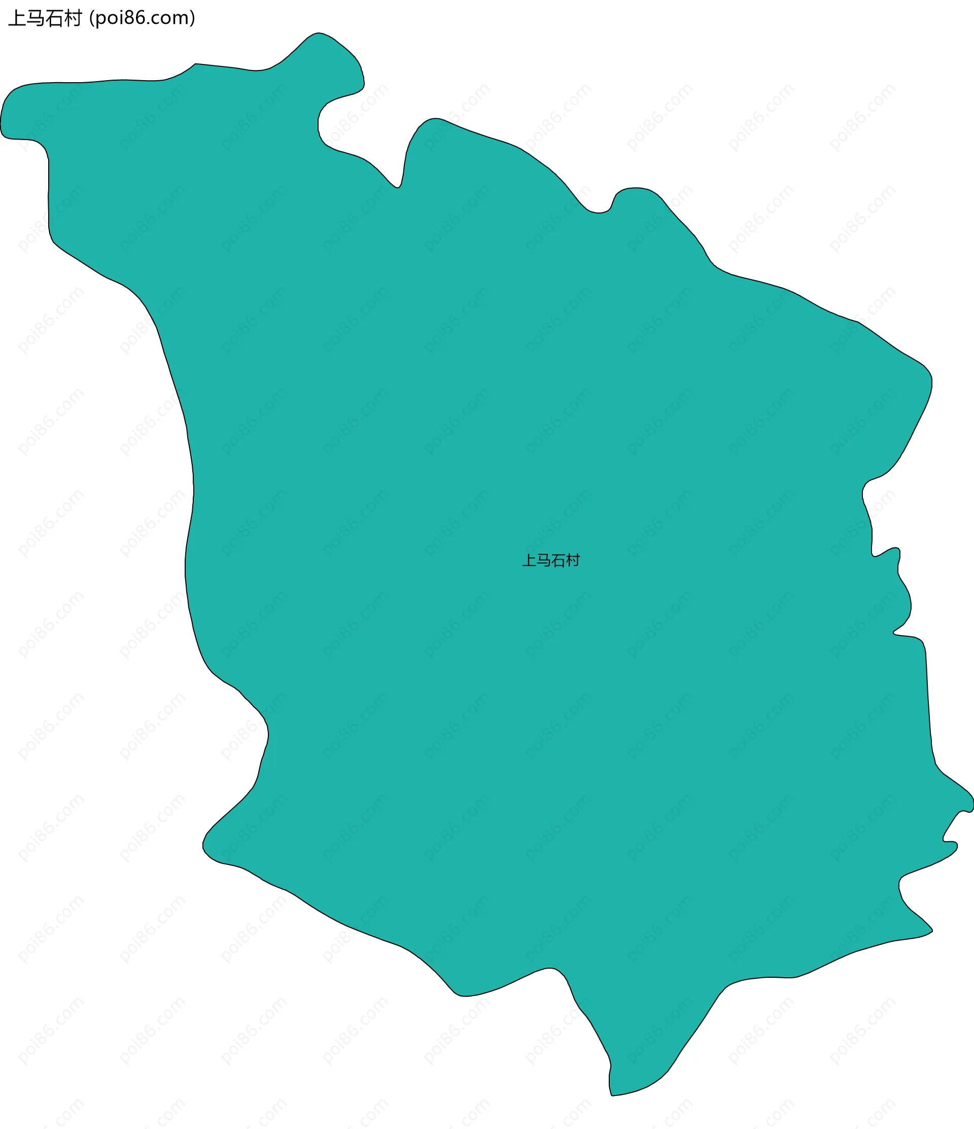上马石村边界地图