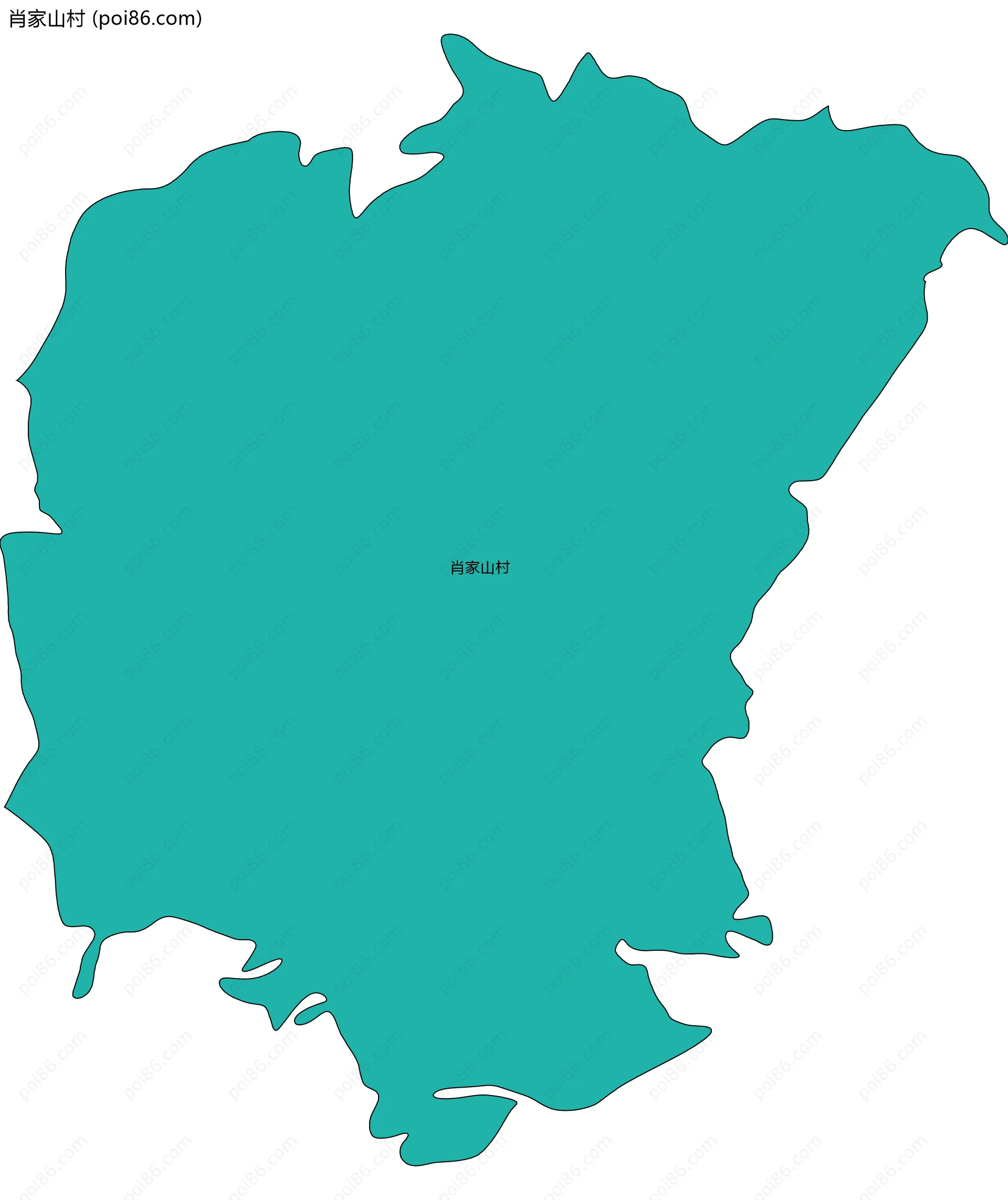 肖家山村边界地图