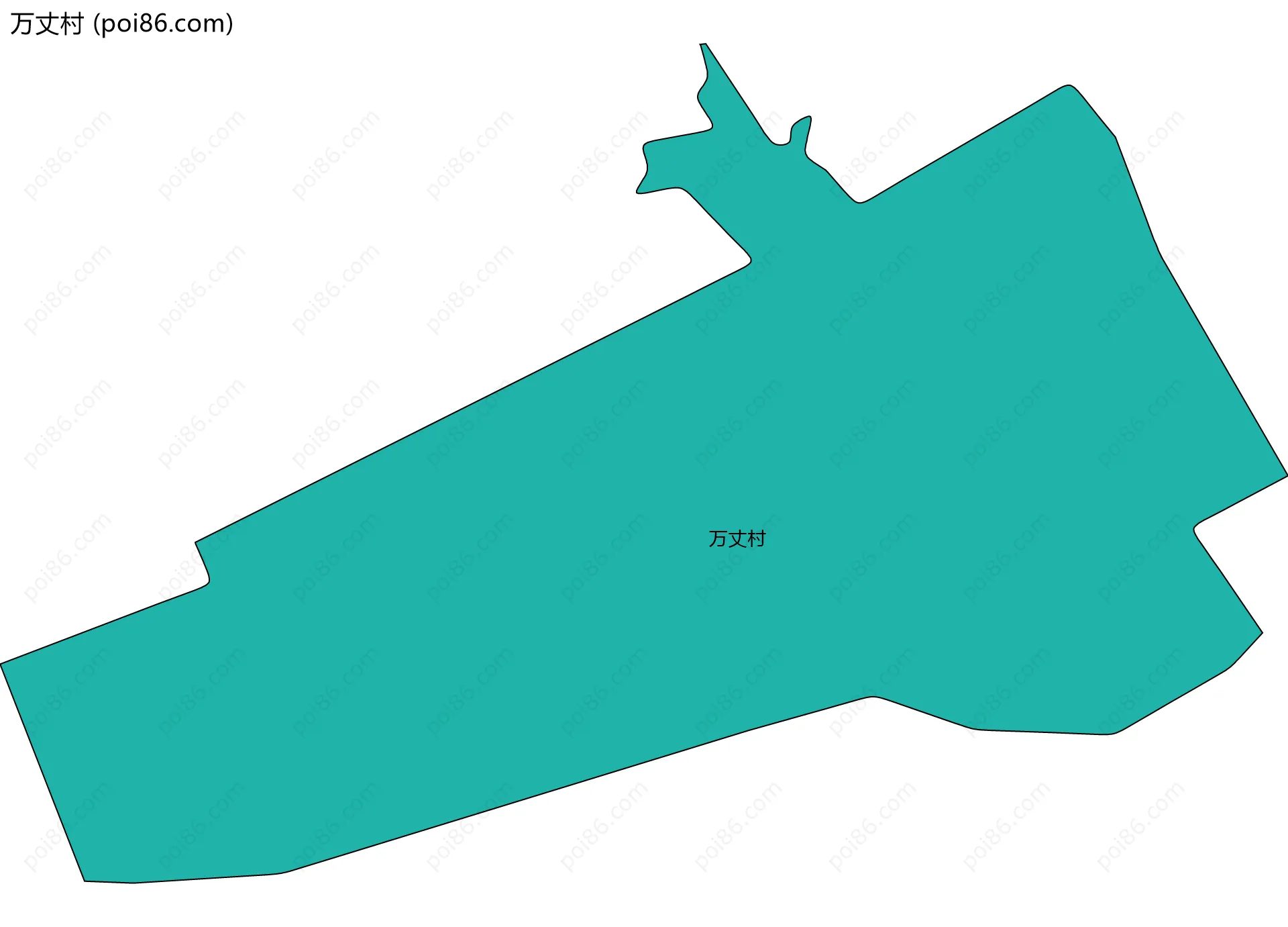 万丈村边界地图