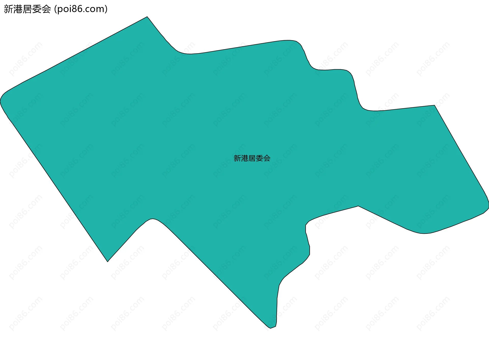 新港居委会边界地图