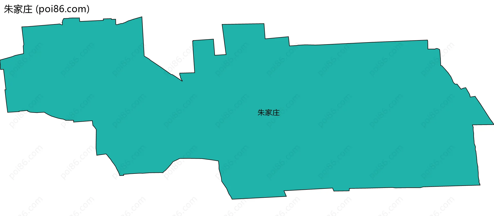 朱家庄边界地图