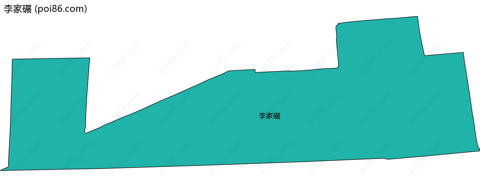 李家碾边界地图