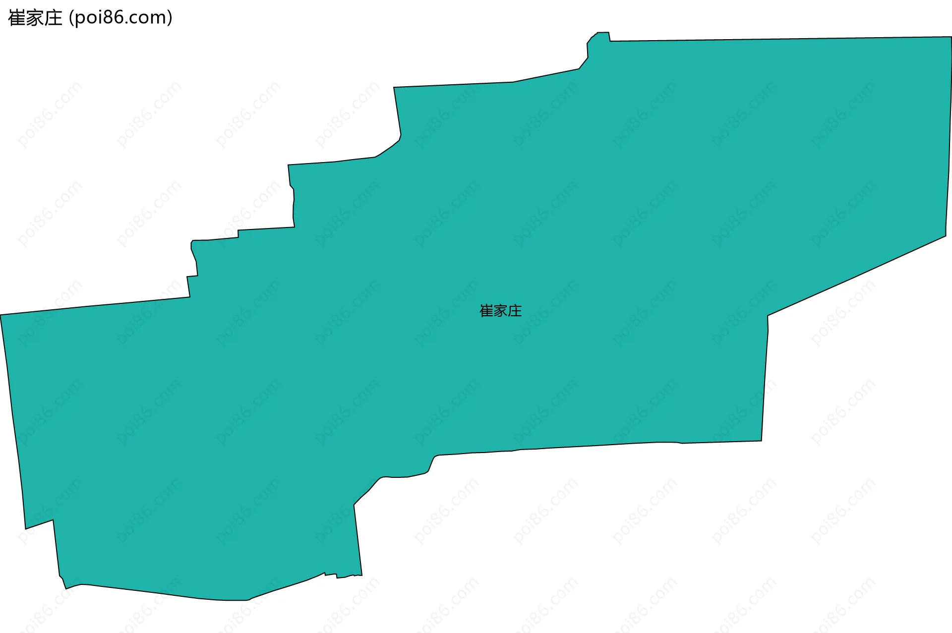 崔家庄边界地图