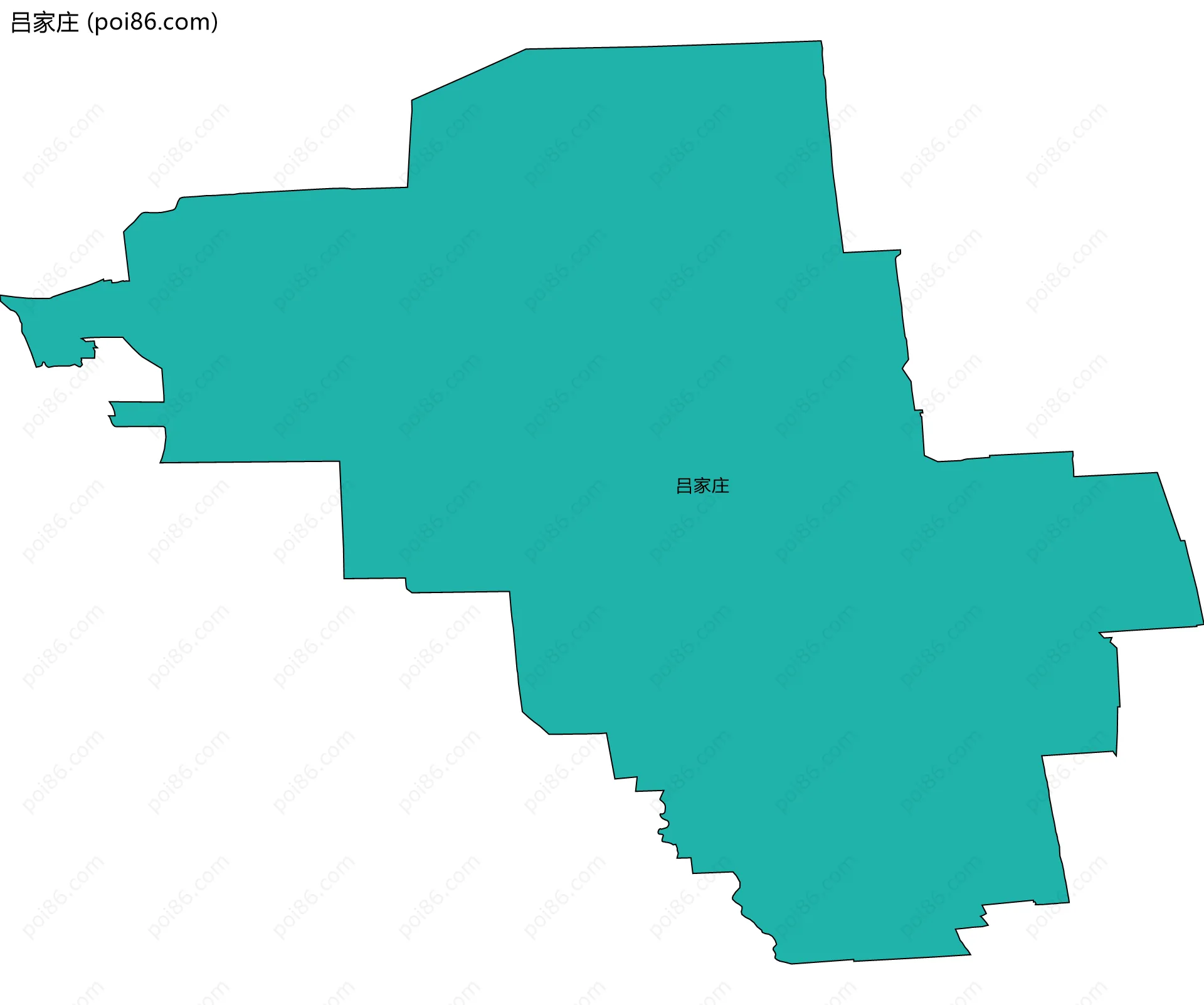 吕家庄边界地图