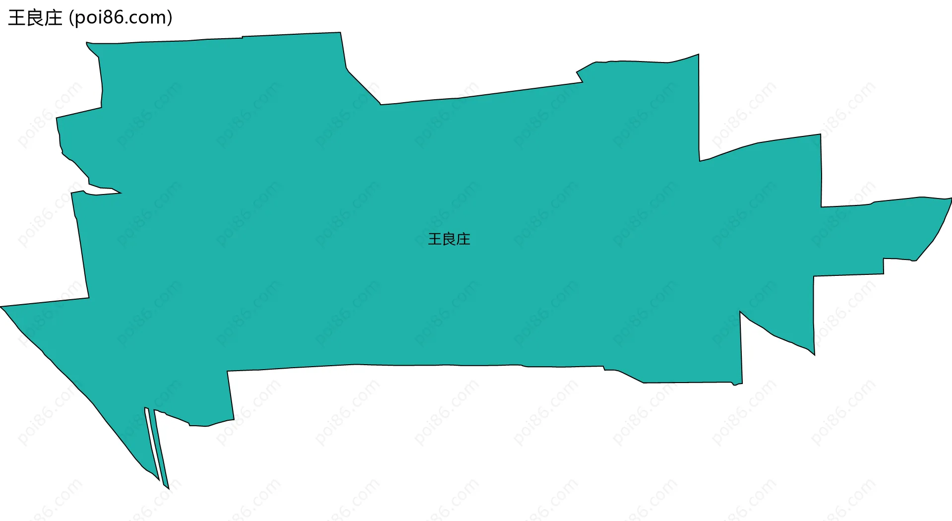 王良庄边界地图