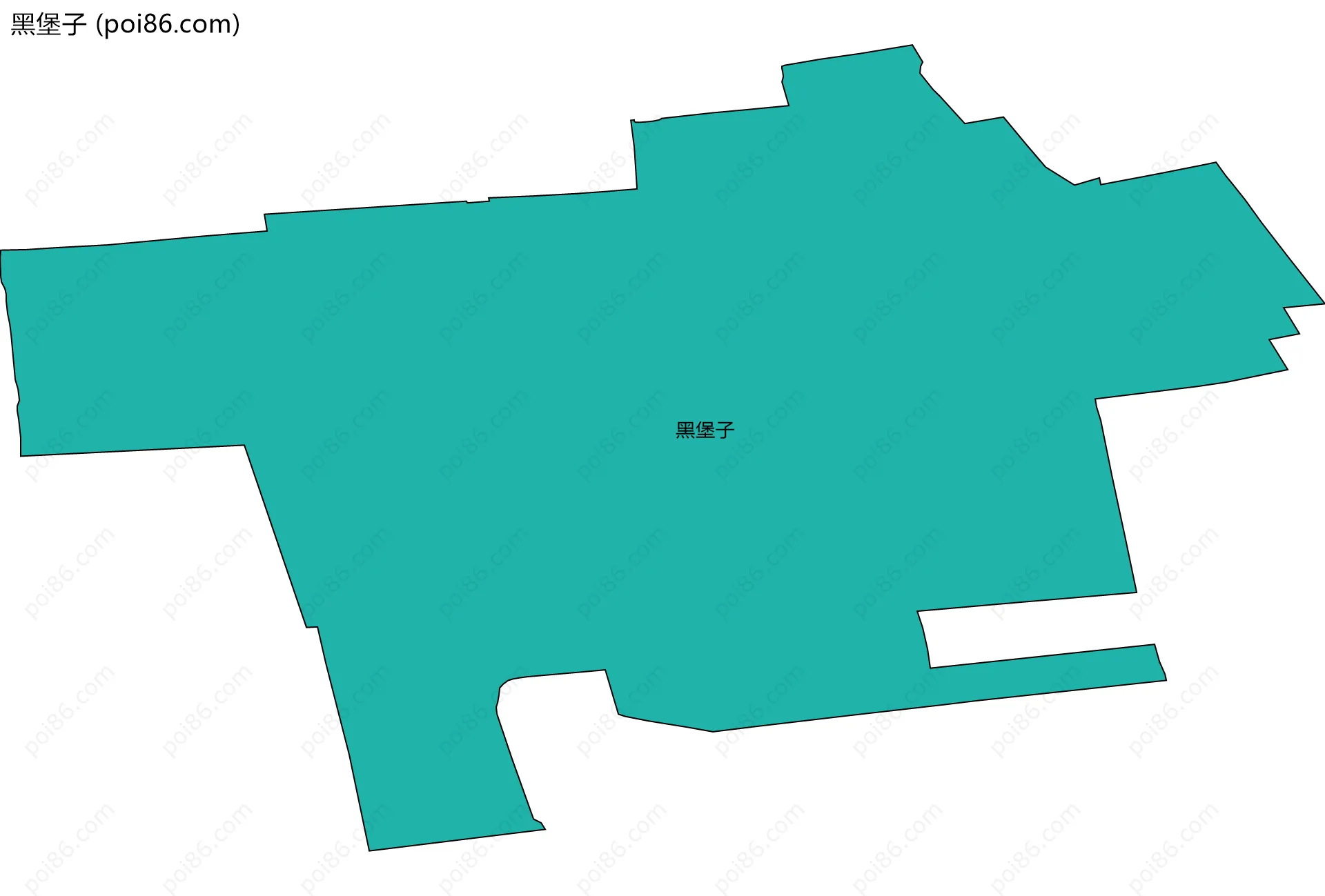 黑堡子边界地图