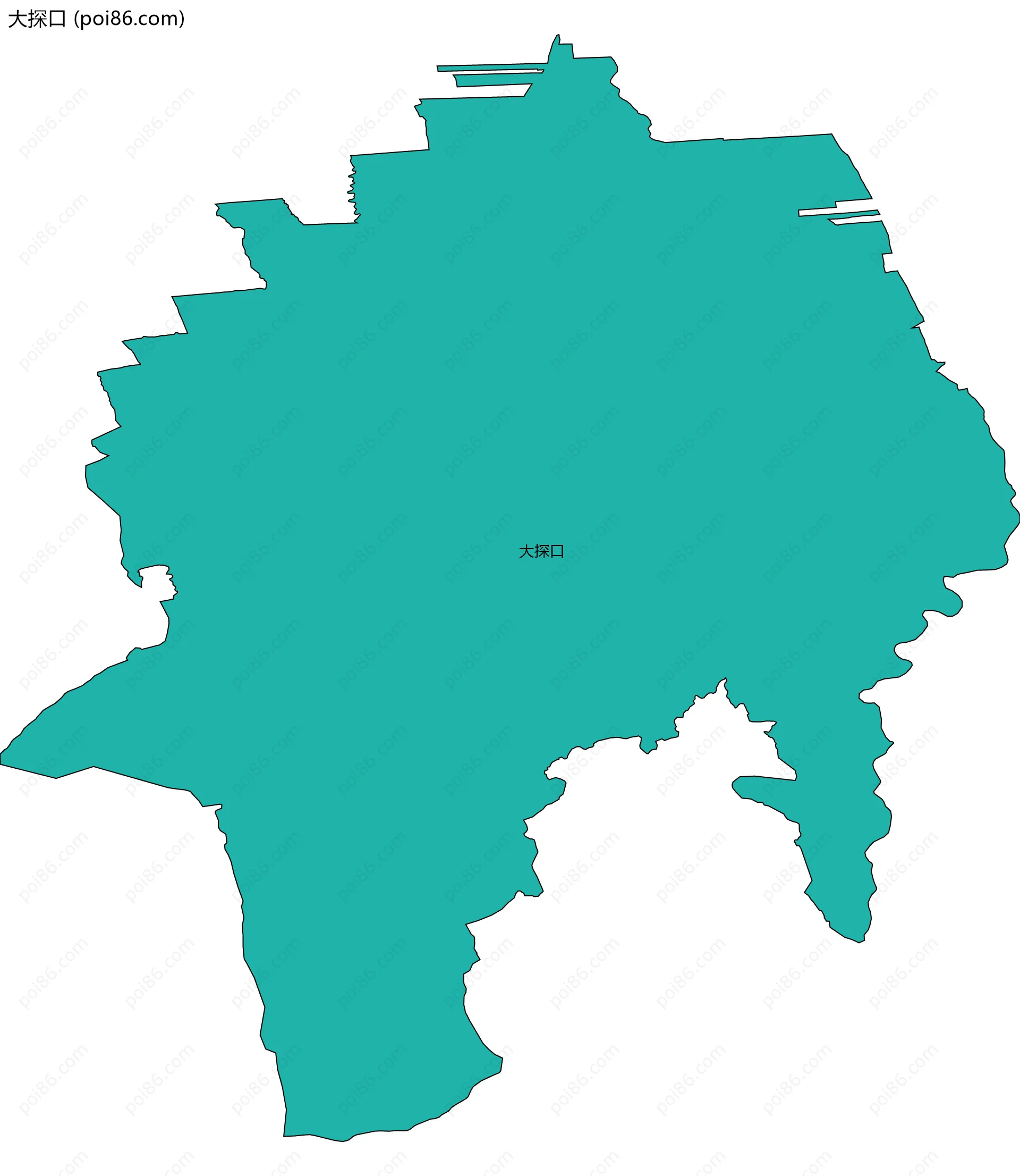 大探口边界地图
