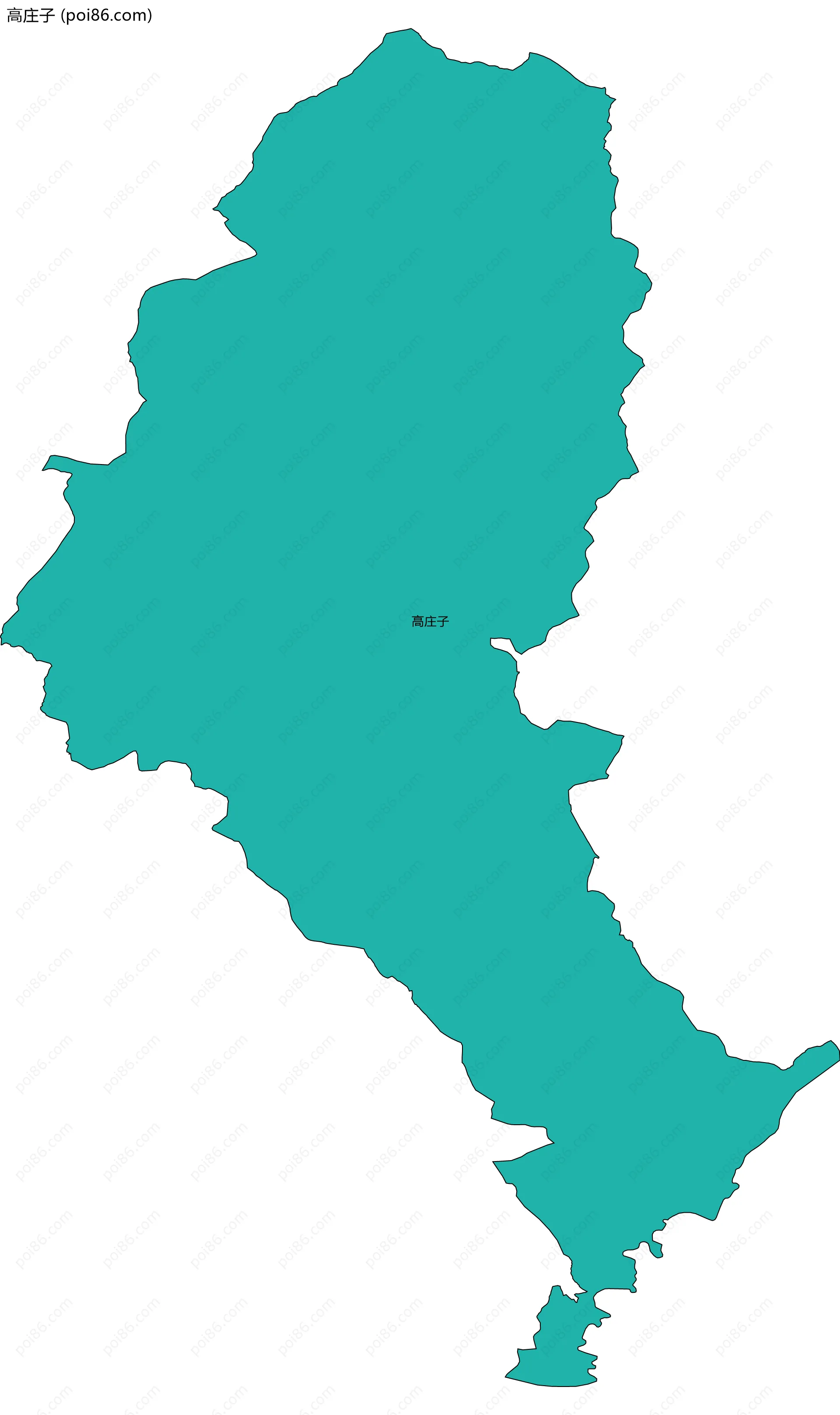 高庄子边界地图