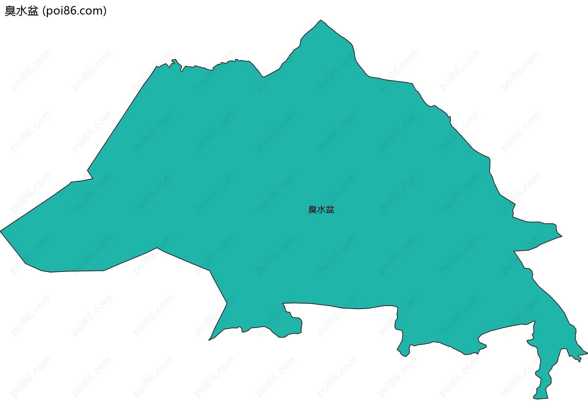 臭水盆边界地图