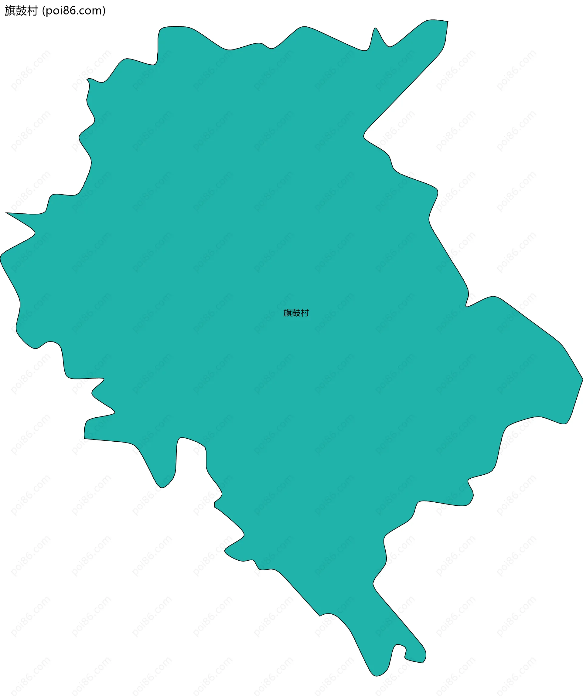 旗鼓村边界地图