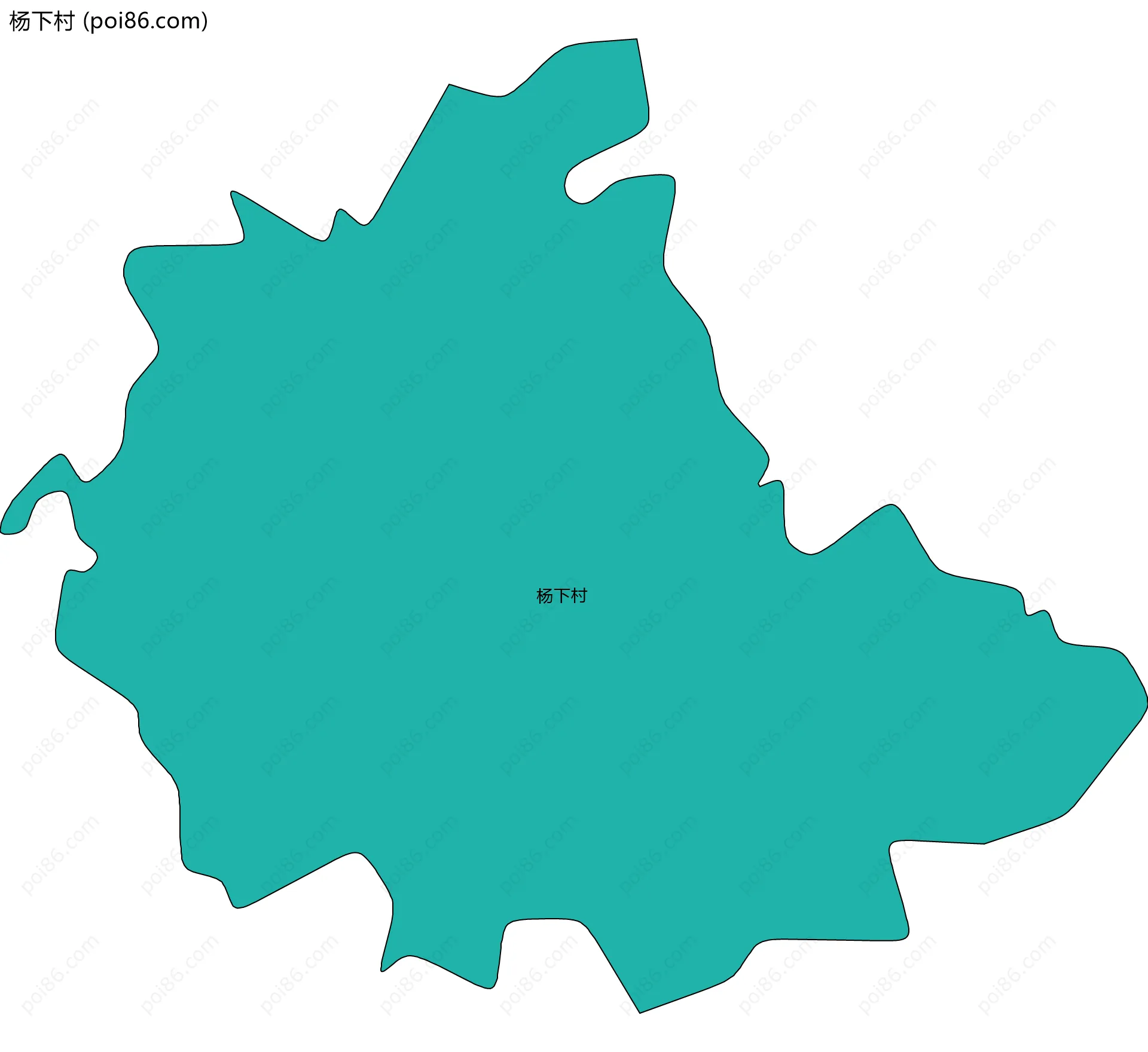 杨下村边界地图