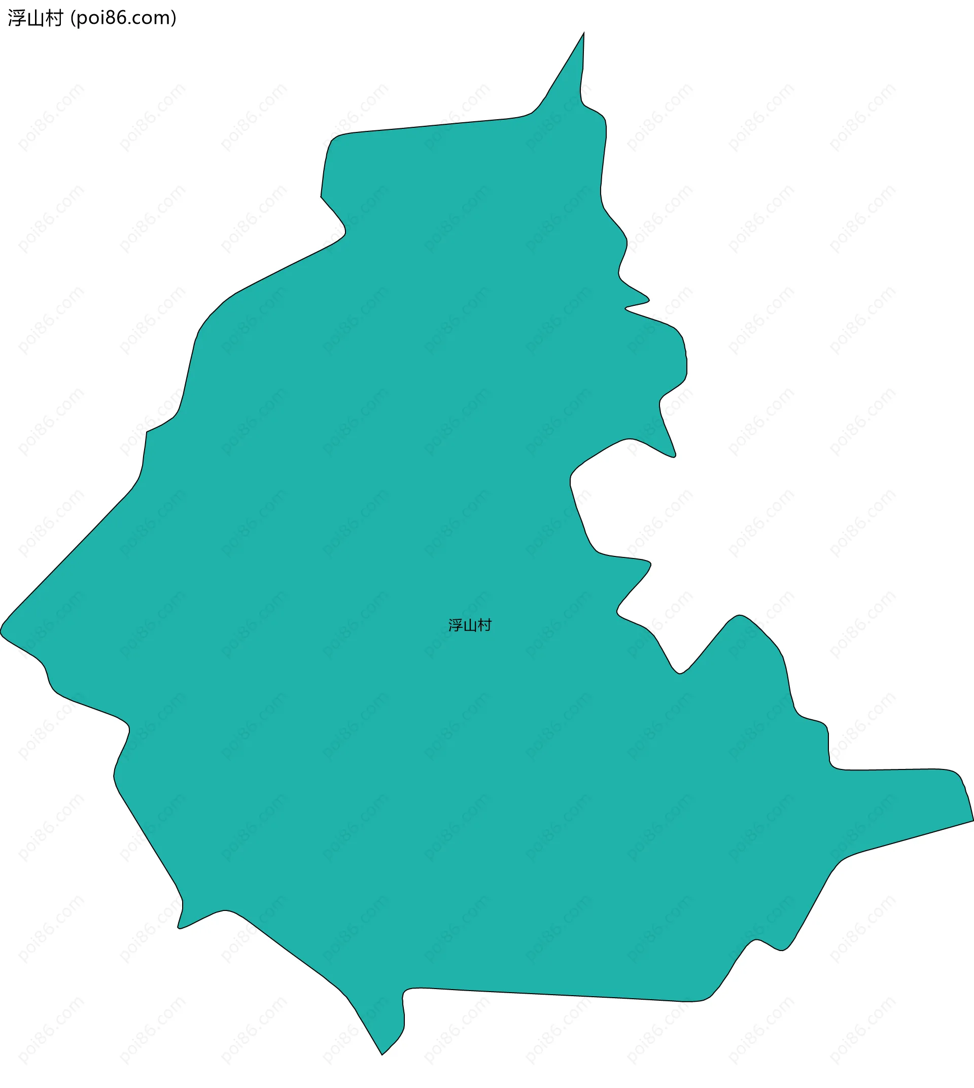 浮山村边界地图