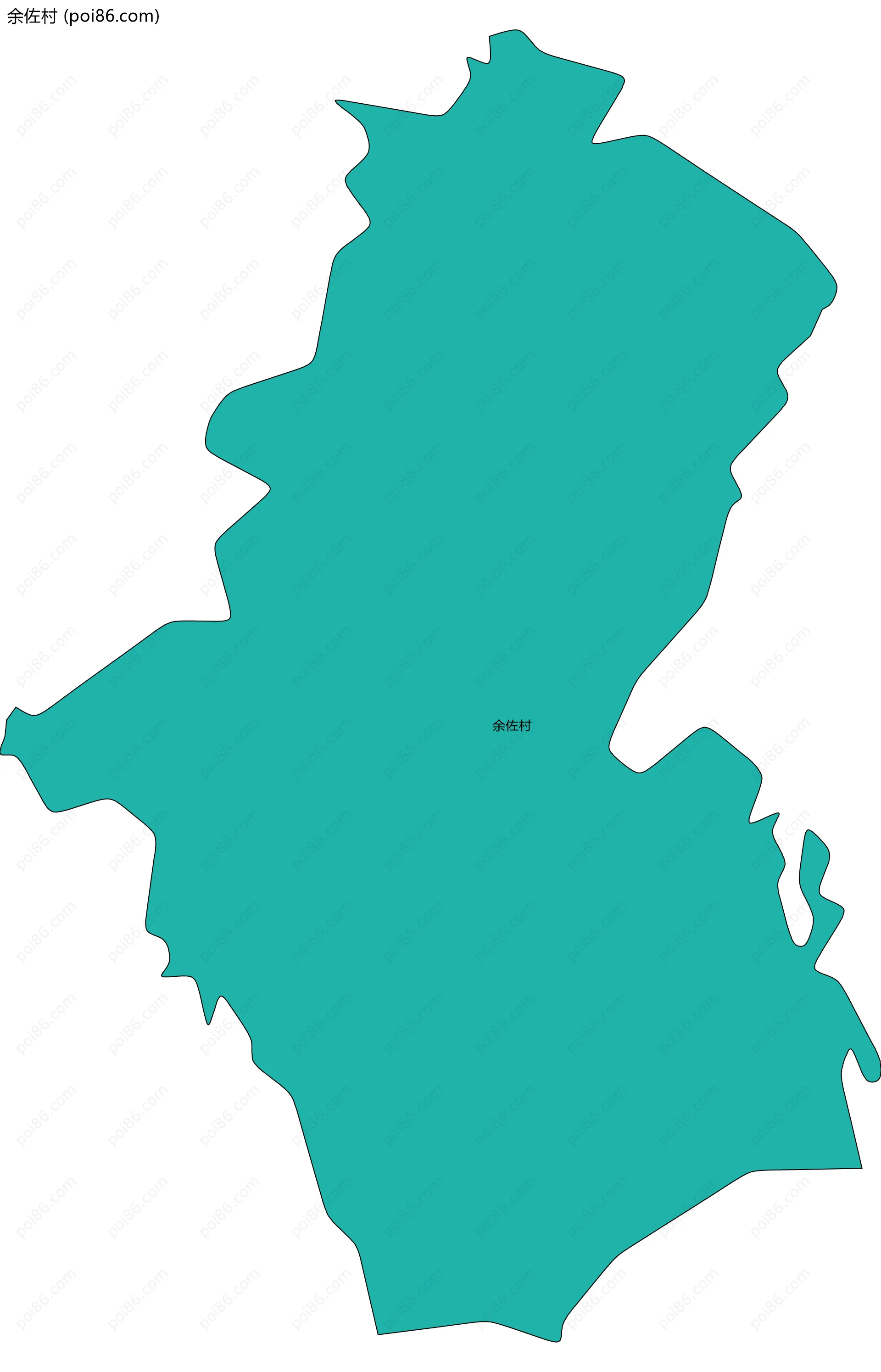 余佐村边界地图
