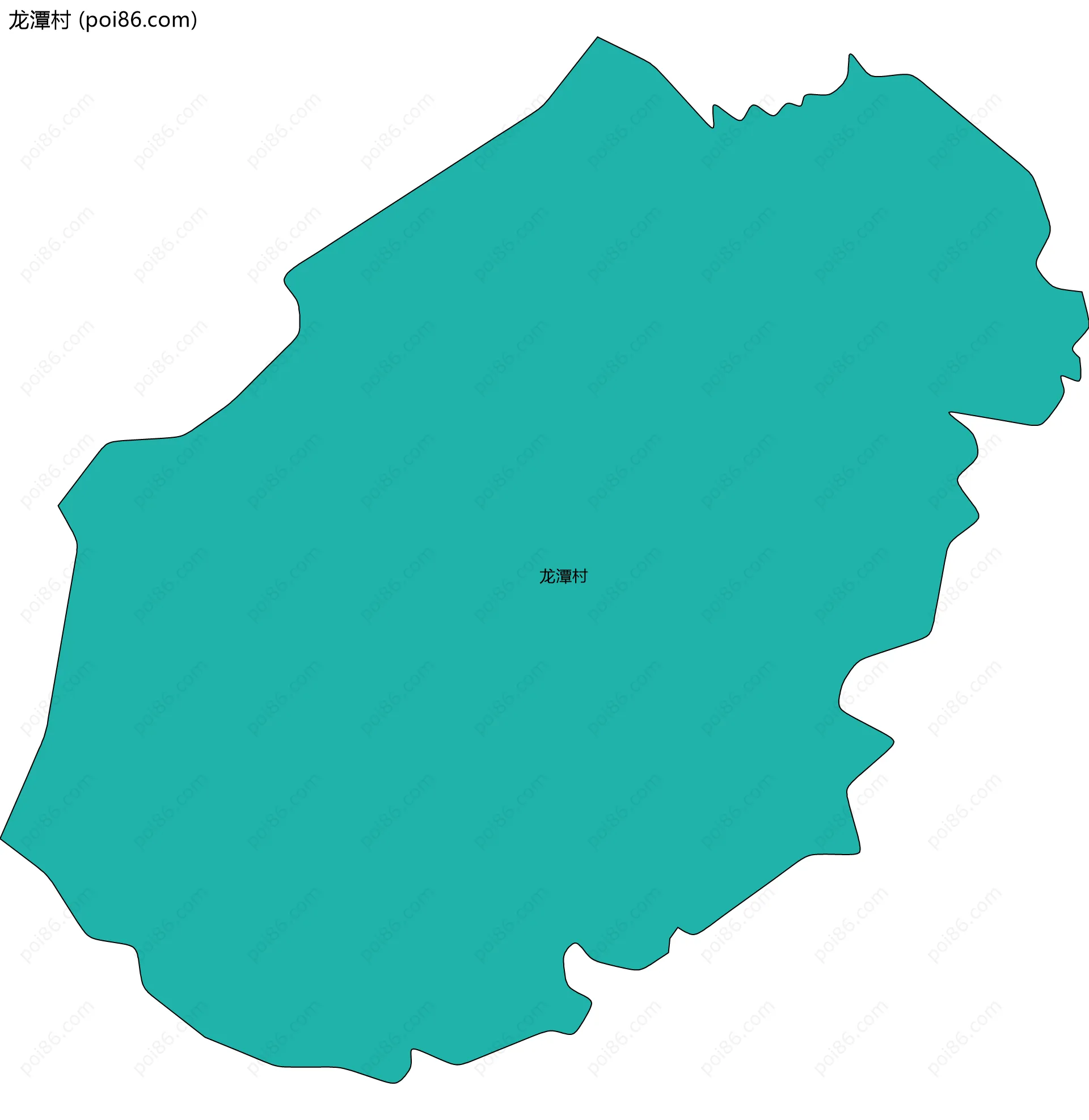 龙潭村边界地图