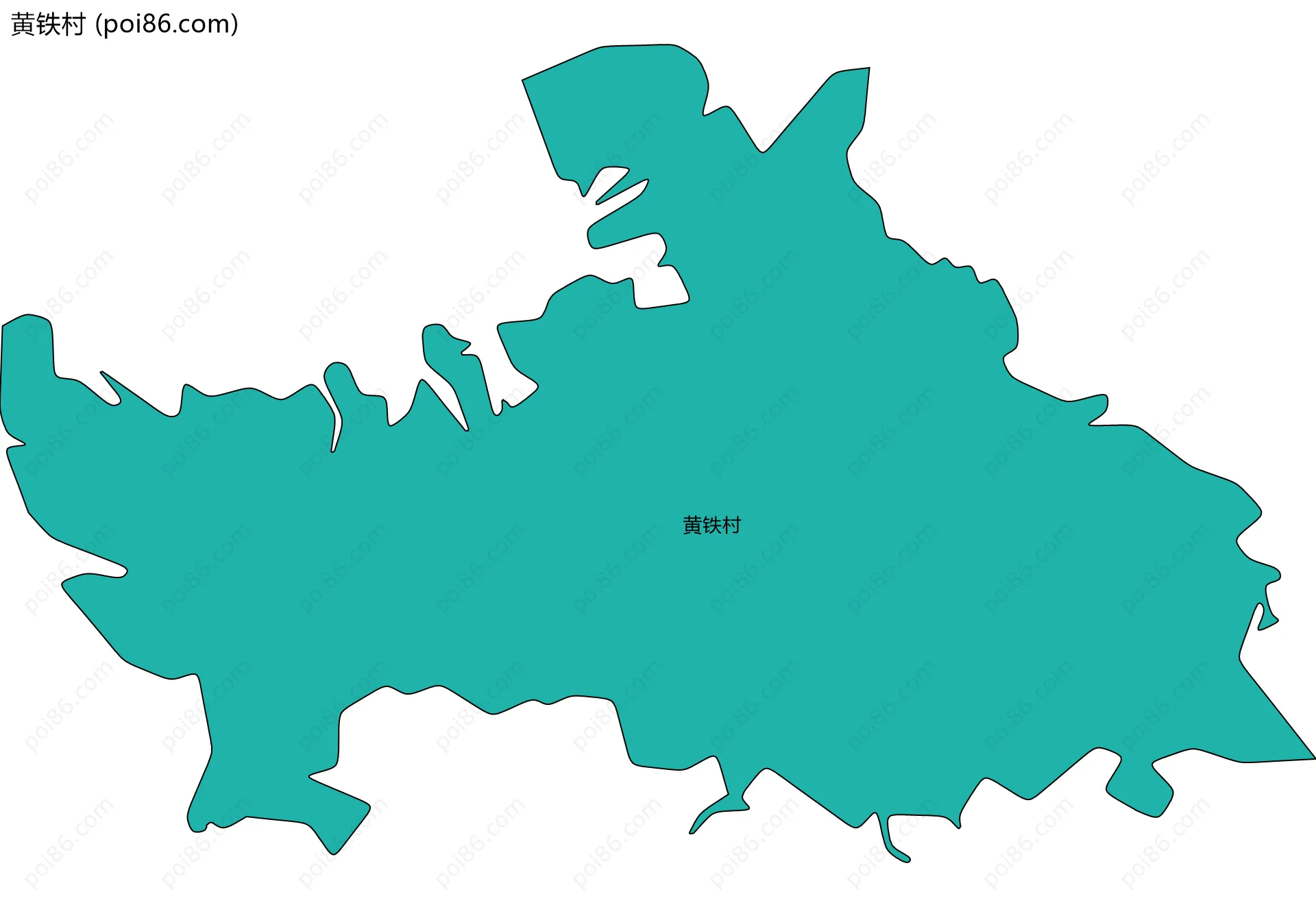 黄铁村边界地图