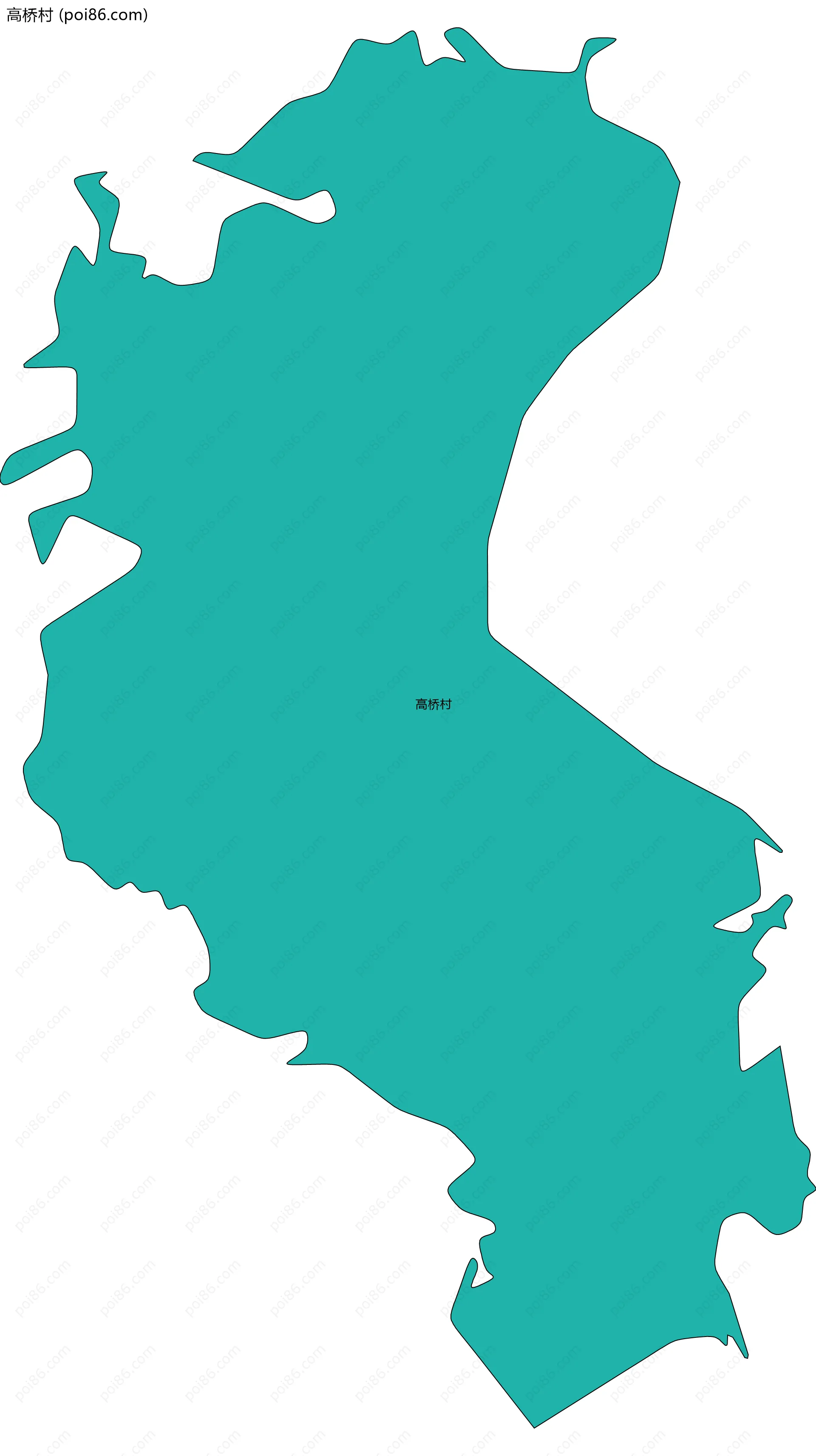 高桥村边界地图